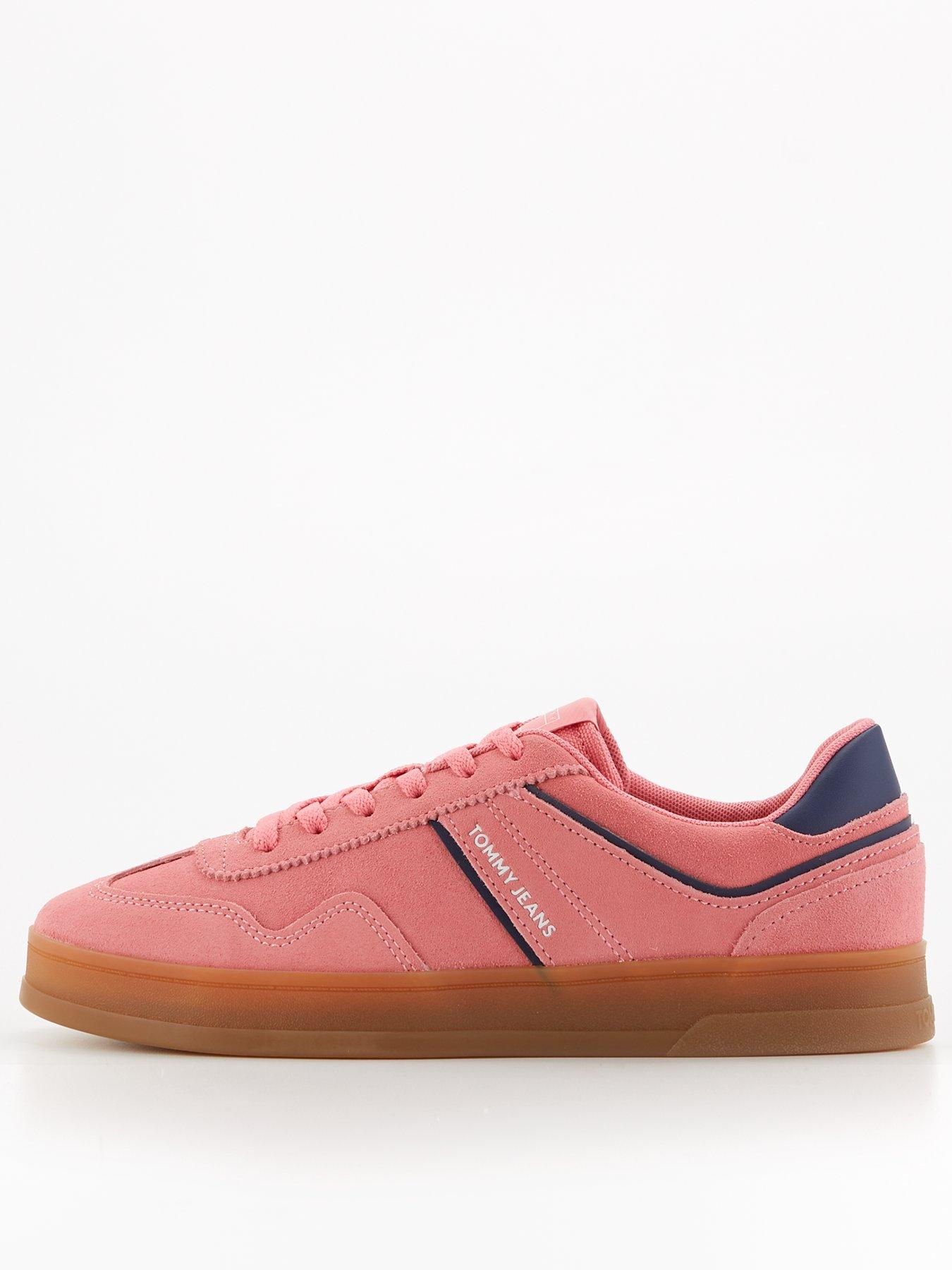 undefined Greenwich Suede Trainer - Preppy Pink