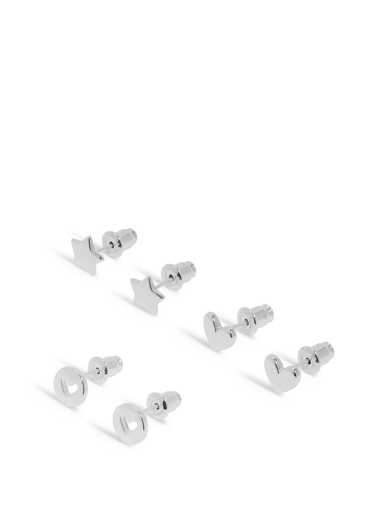 Joma Jewellery Life's A Charm Birthday Earrings In Silver Plating, One Colour, Women