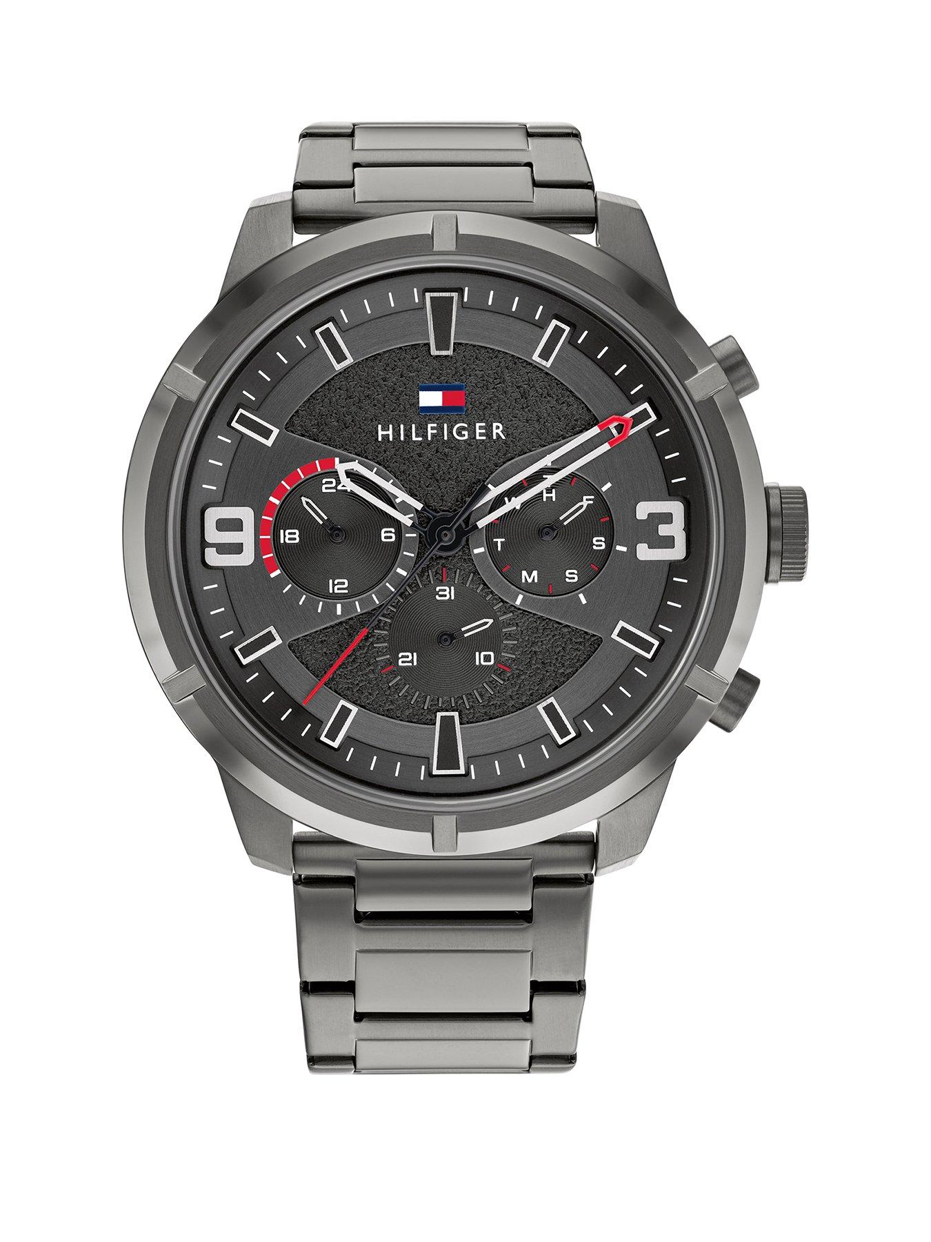 Product photograph of Tommy Hilfiger Wild Gunmetal Grey Men S Watch from very.co.uk