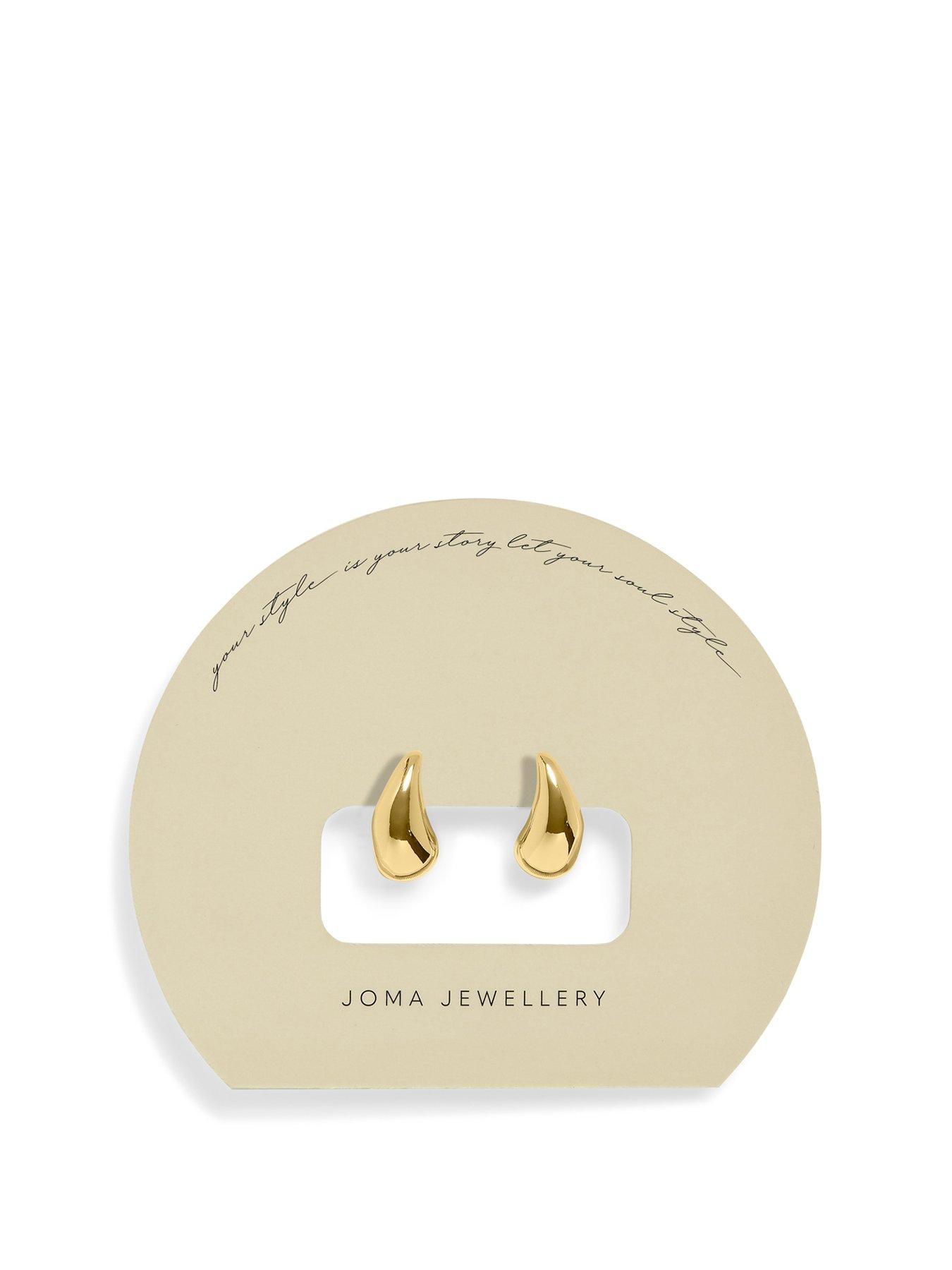 Product photograph of Joma Jewellery Soul Shine Droplet Earrings In Gold Plating from very.co.uk