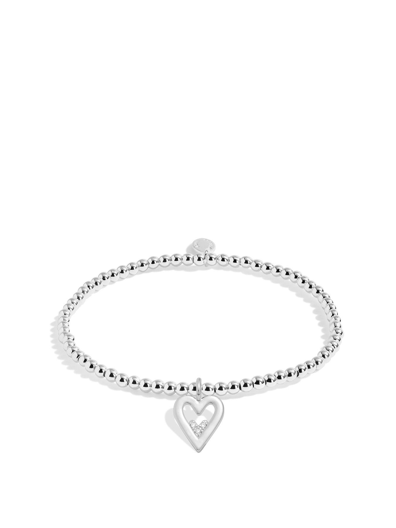 Product photograph of Joma Jewellery A Little Happy Birthday Daughter Bracelet In Silver Plating from very.co.uk