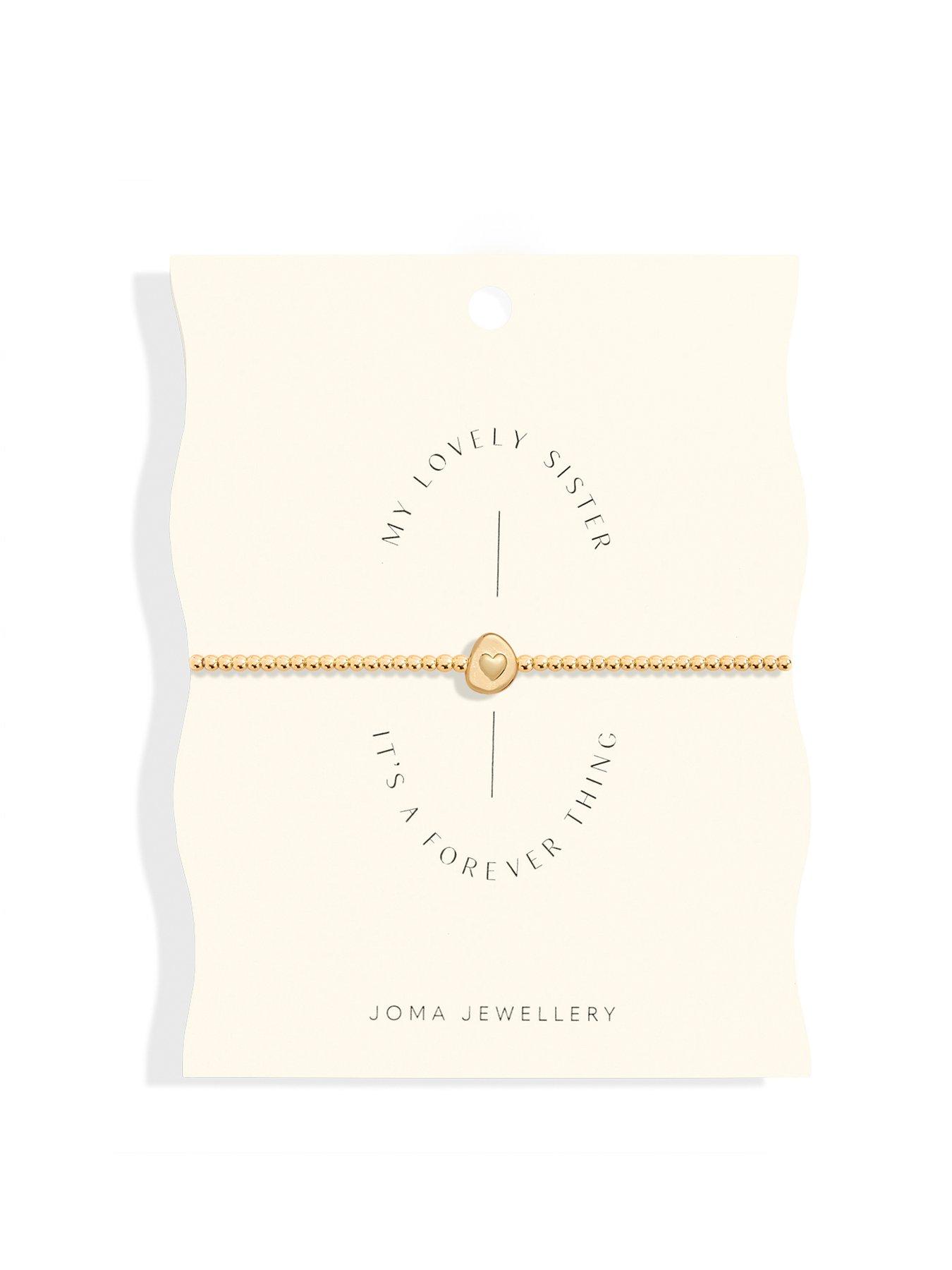 Joma Jewellery Share Happiness My Lovely Sister Its A Forever Thing Bracelet In Gold Plating Very