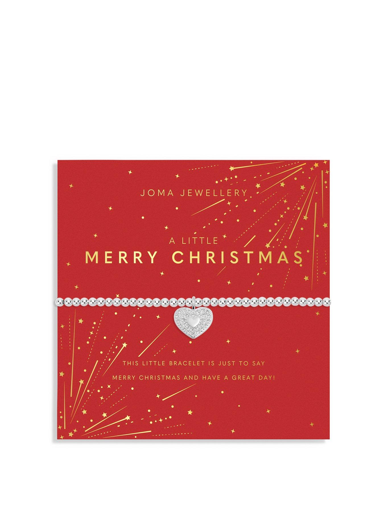 Product photograph of Joma Jewellery Christmas A Little Merry Christmas Bracelet In Silver Plating from very.co.uk