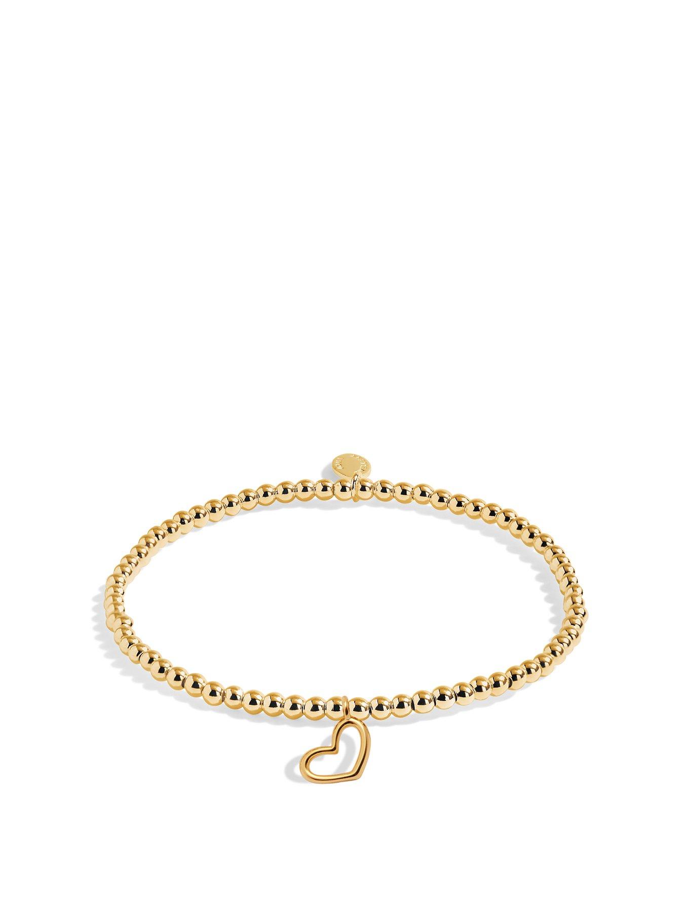 Product photograph of Joma Jewellery A Little Amazing Auntie Gold Plated Bracelet 17 5cm Stretch from very.co.uk