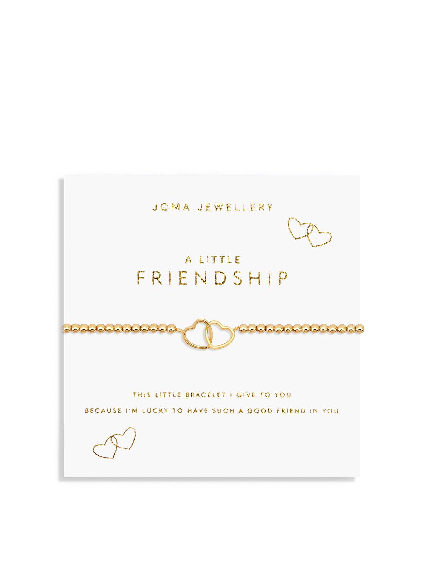 Product photograph of Joma Jewellery A Little Friendship Bracelet In Gold Plating from very.co.uk