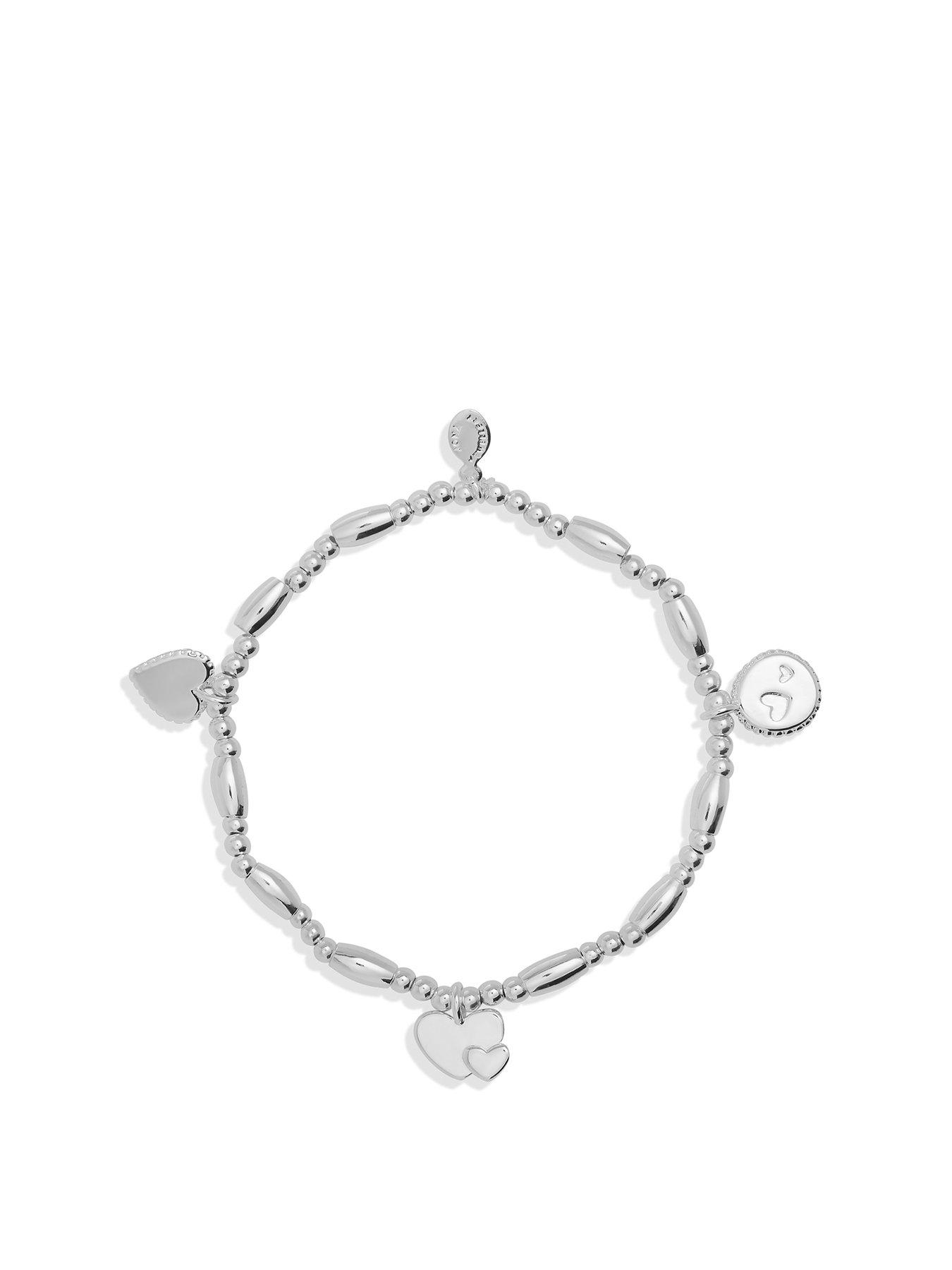 Product photograph of Joma Jewellery Life S A Charm Mum Bracelet In Silver Plating from very.co.uk