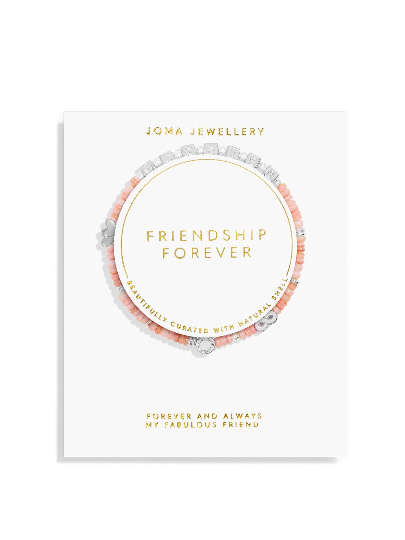 Product photograph of Joma Jewellery Happy Little Moments Friendship Forever Bracelet In Silver Plating from very.co.uk