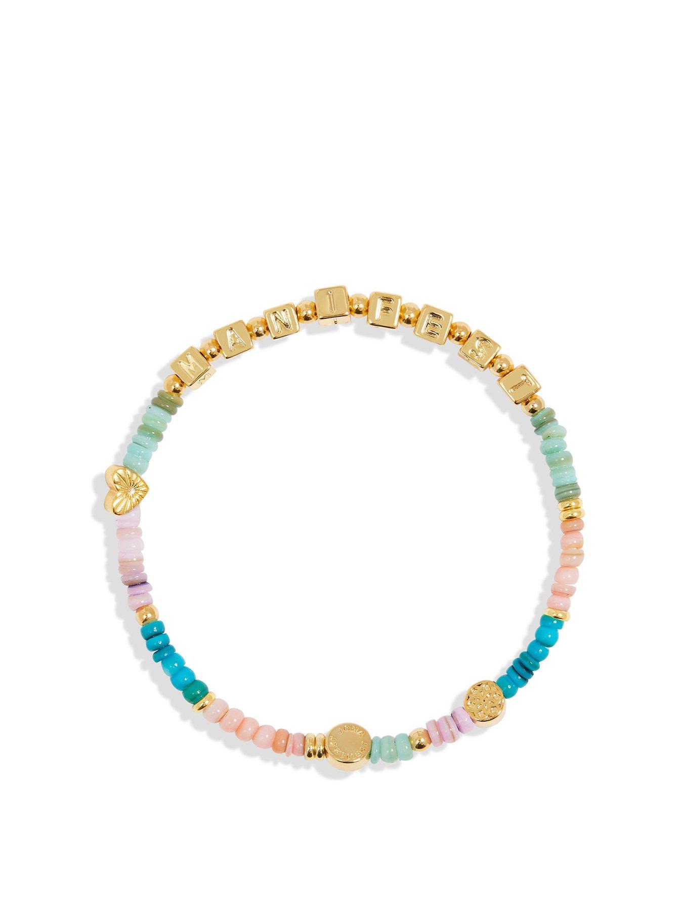 Product photograph of Joma Jewellery Happy Little Moments Manifest Bracelet In Gold Plating from very.co.uk