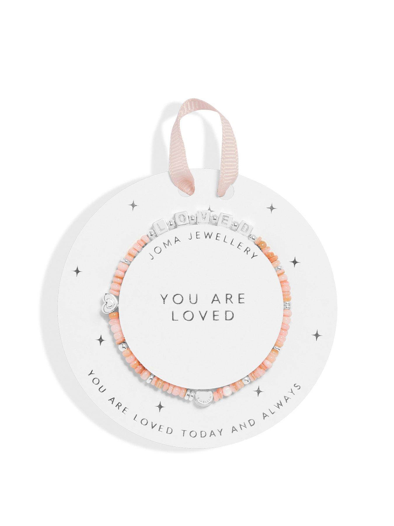 Product photograph of Joma Jewellery Childrens Happy Little Moments You Are Loved Bracelet In Silver Plating from very.co.uk