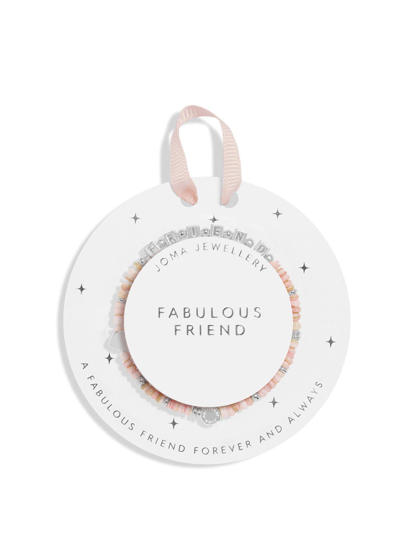 Product photograph of Joma Jewellery Childrens Happy Little Moments Fabulous Friend Bracelet In Silver Plating from very.co.uk