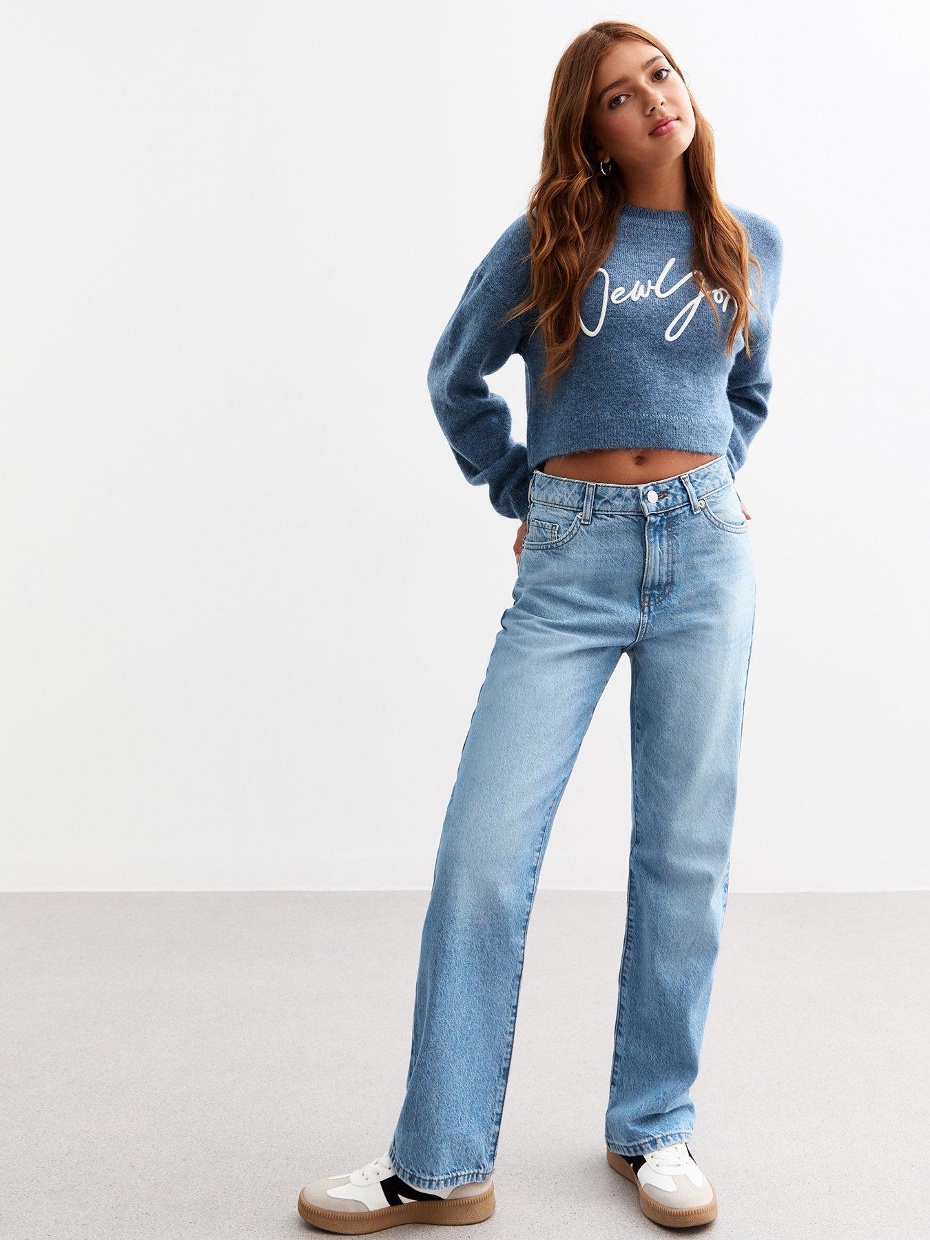 New Look 915 Girls Blue Relaxed Jeans Very