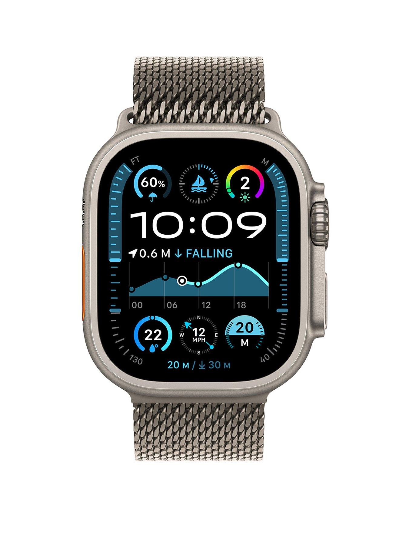 Apple Watch Ultra 2 (GPS + Cellular, 2024), Natural Titanium Case
