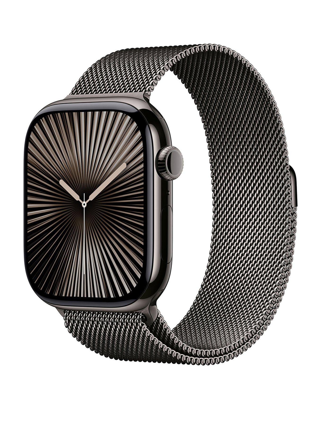 undefined Watch Series 10 (GPS + Cellular), 46mm Slate Titanium Case with Slate Milanese Loop - S/M