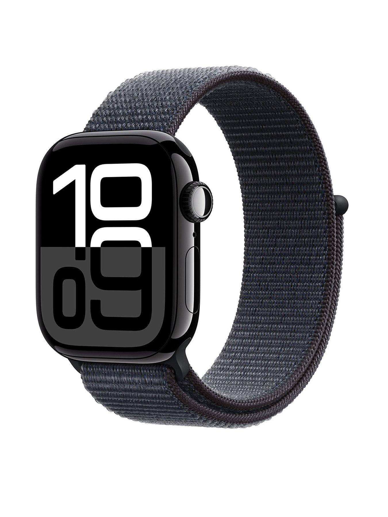 undefined Watch Series 10 (GPS), Jet Black Aluminium Case with Ink Sport Loop