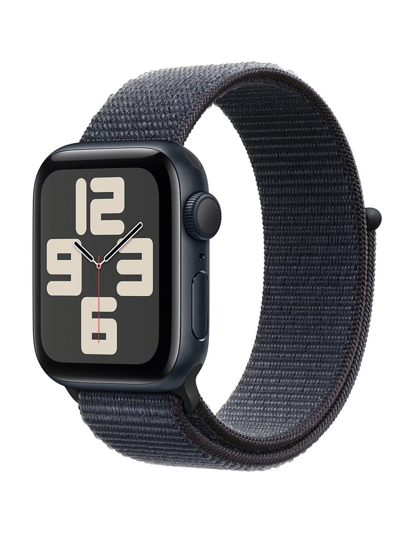 Image of Apple Watch SE (GPS, 2024) 40mm Midnight Aluminium Case with Ink Sport Loop