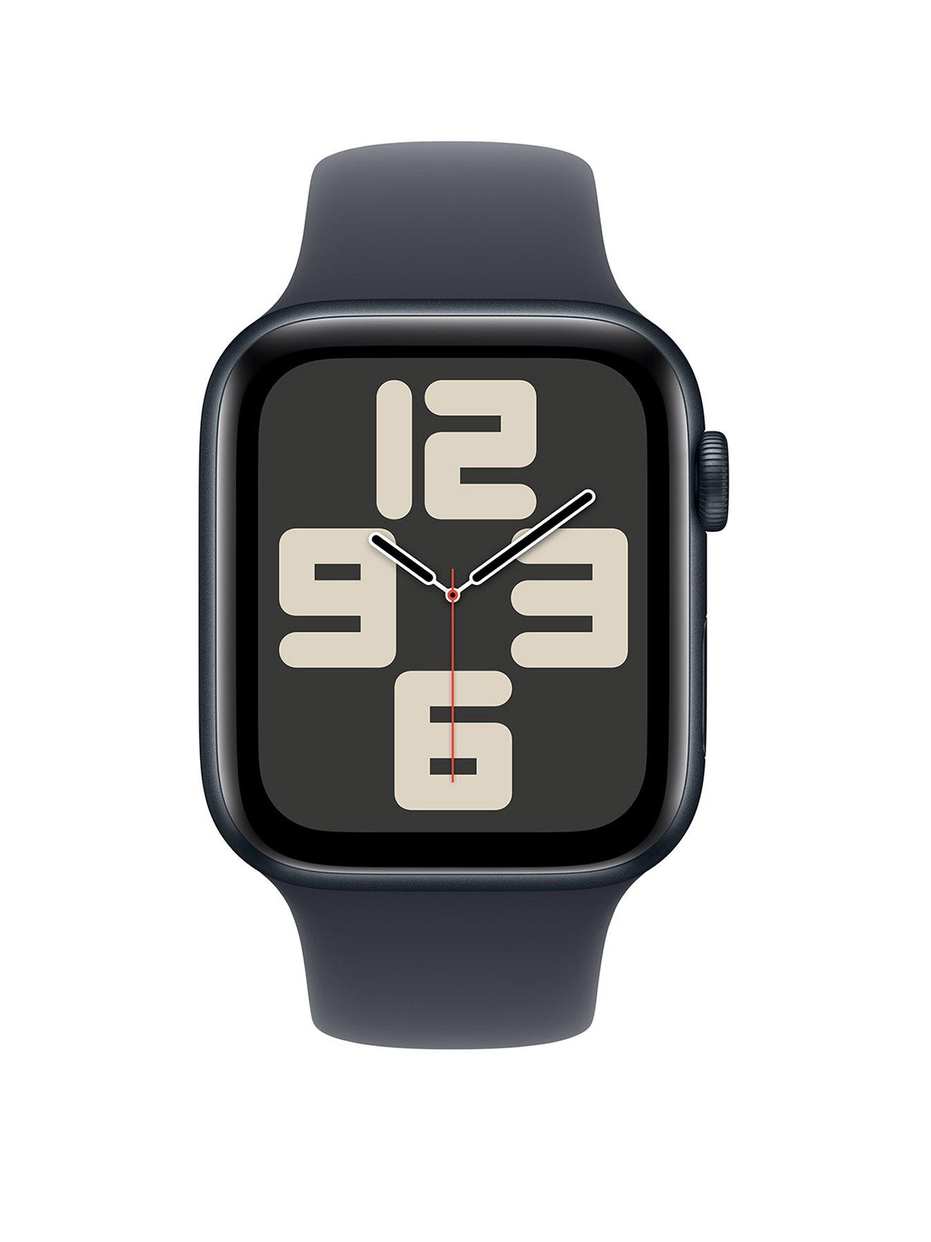 Image 2 of 7 of Apple Watch SE (GPS, 2024) 44mm Midnight Aluminium Case with Midnight Sport Band - S/M
