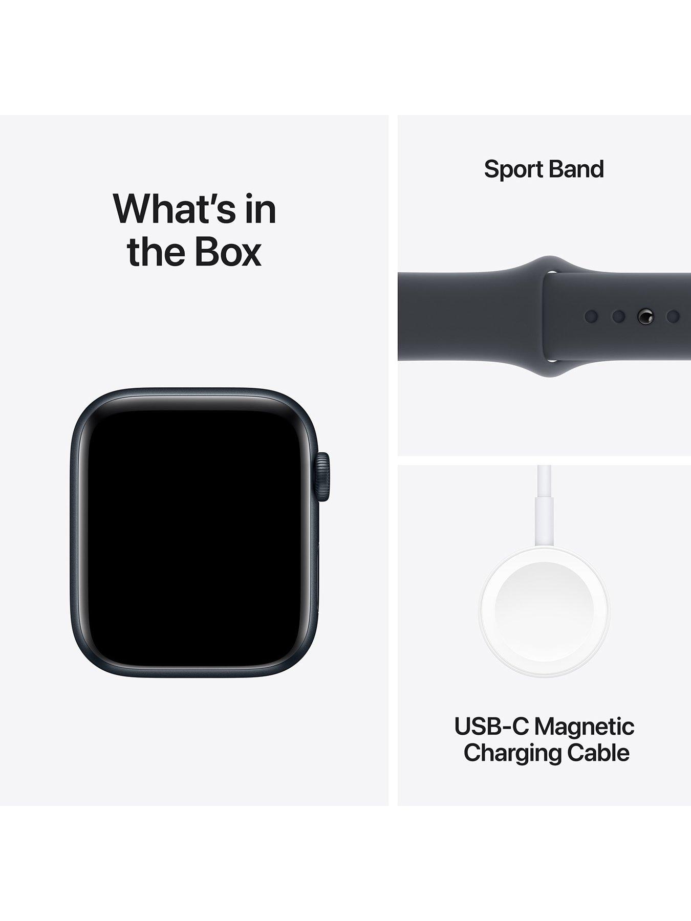 Image 7 of 7 of Apple Watch SE (GPS, 2024) 44mm Midnight Aluminium Case with Midnight Sport Band - M/L