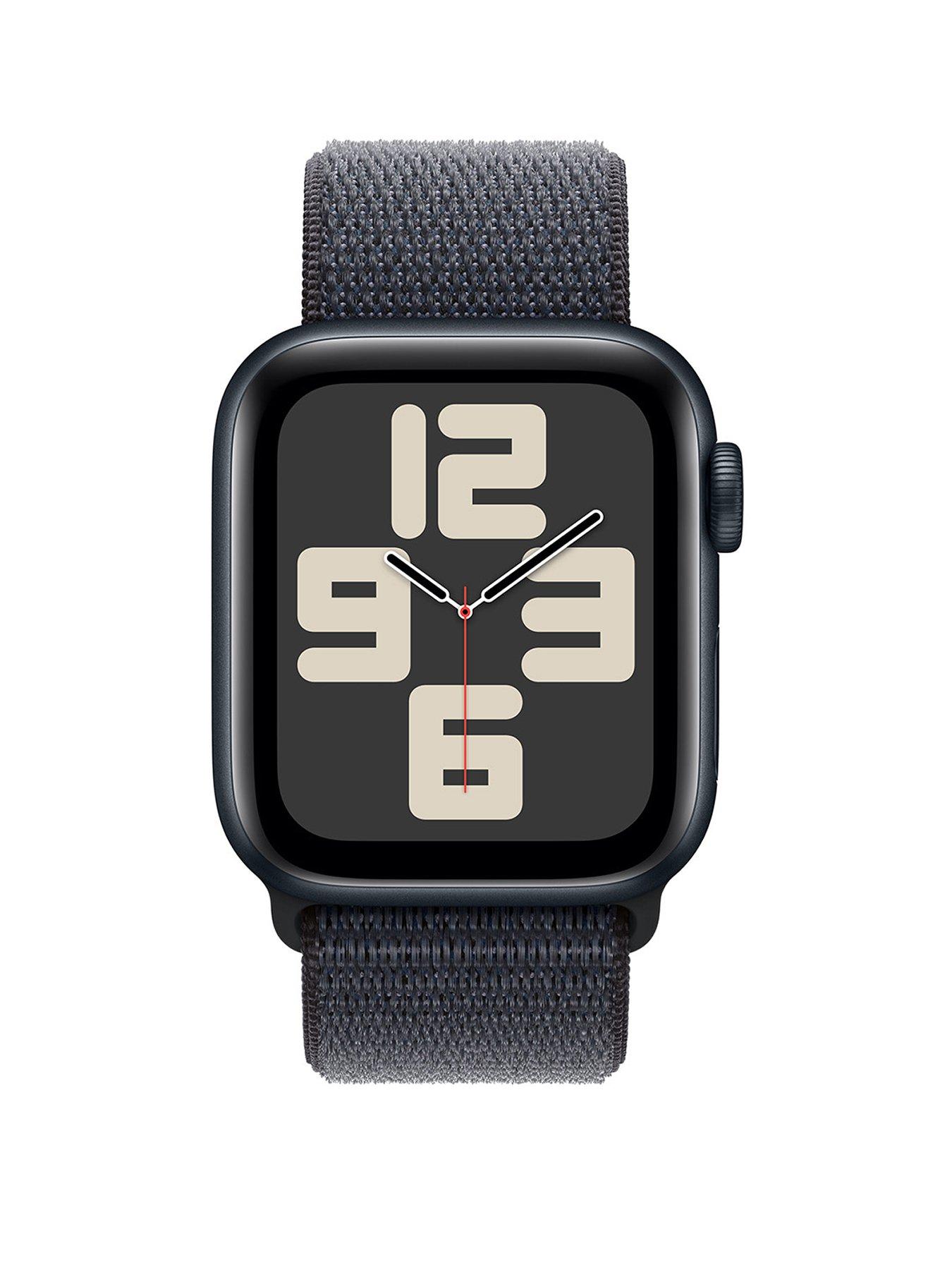 Image 2 of 7 of Apple Watch SE (GPS + Cellular, 2024) 40mm&nbsp;Midnight Aluminium Case with Ink Sport Loop