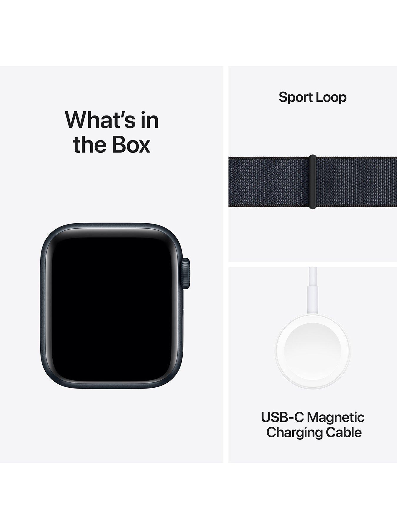 Image 7 of 7 of Apple Watch SE (GPS + Cellular, 2024) 40mm&nbsp;Midnight Aluminium Case with Ink Sport Loop