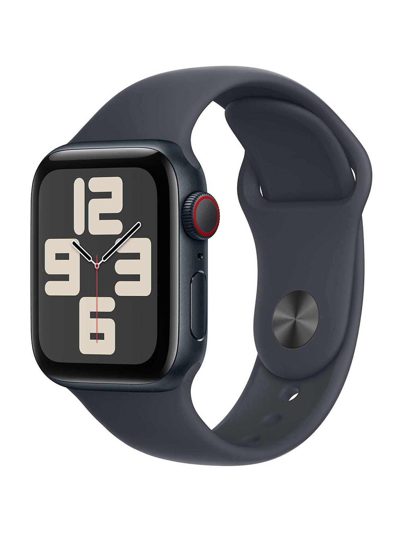 Image of Apple Watch SE (GPS + Cellular, 2024) 40mm Midnight Aluminium Case with Midnight Sport Band - S/M