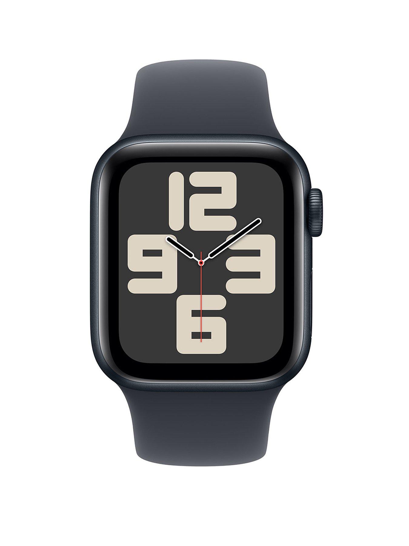Image 2 of 7 of Apple Watch SE (GPS + Cellular, 2024)&nbsp;Midnight Aluminium Case with Midnight Sport Band