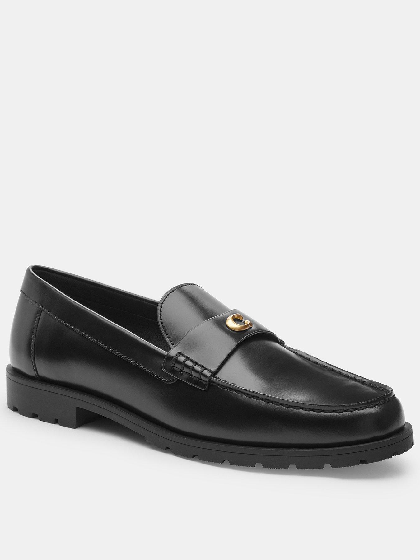 undefined Jocelyn Leather Loafers - Black