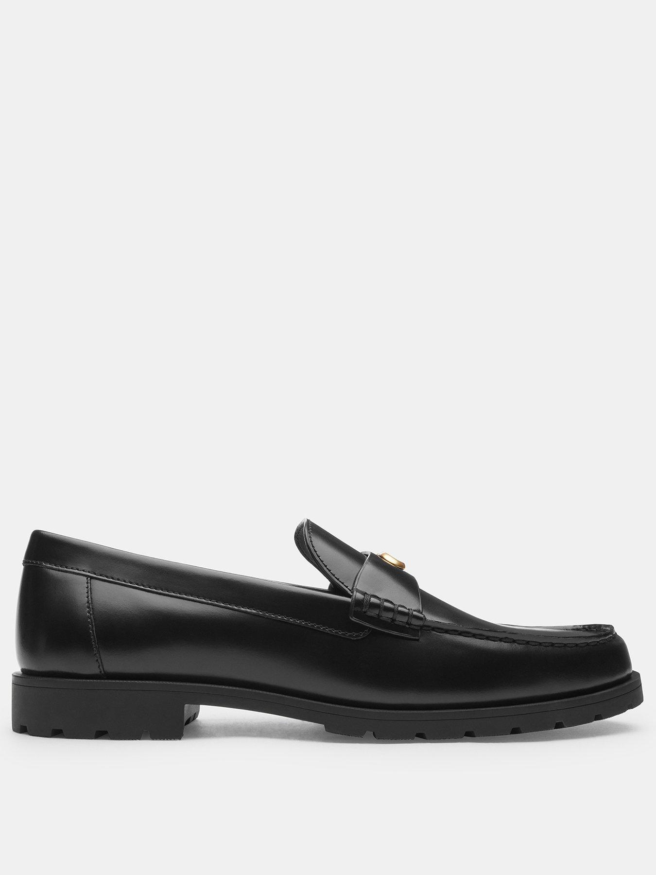 Image 2 of 5 of COACH Jocelyn Leather Loafers - Black