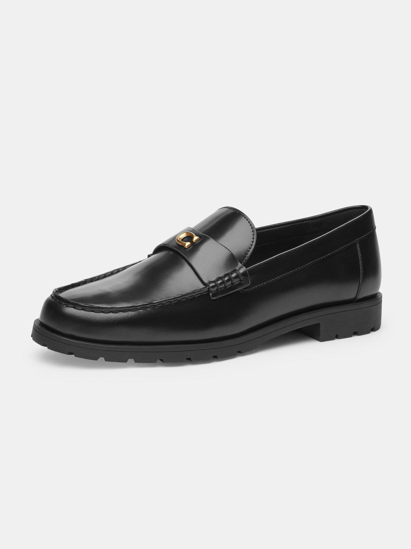 Image 5 of 5 of COACH Jocelyn Leather Loafers - Black