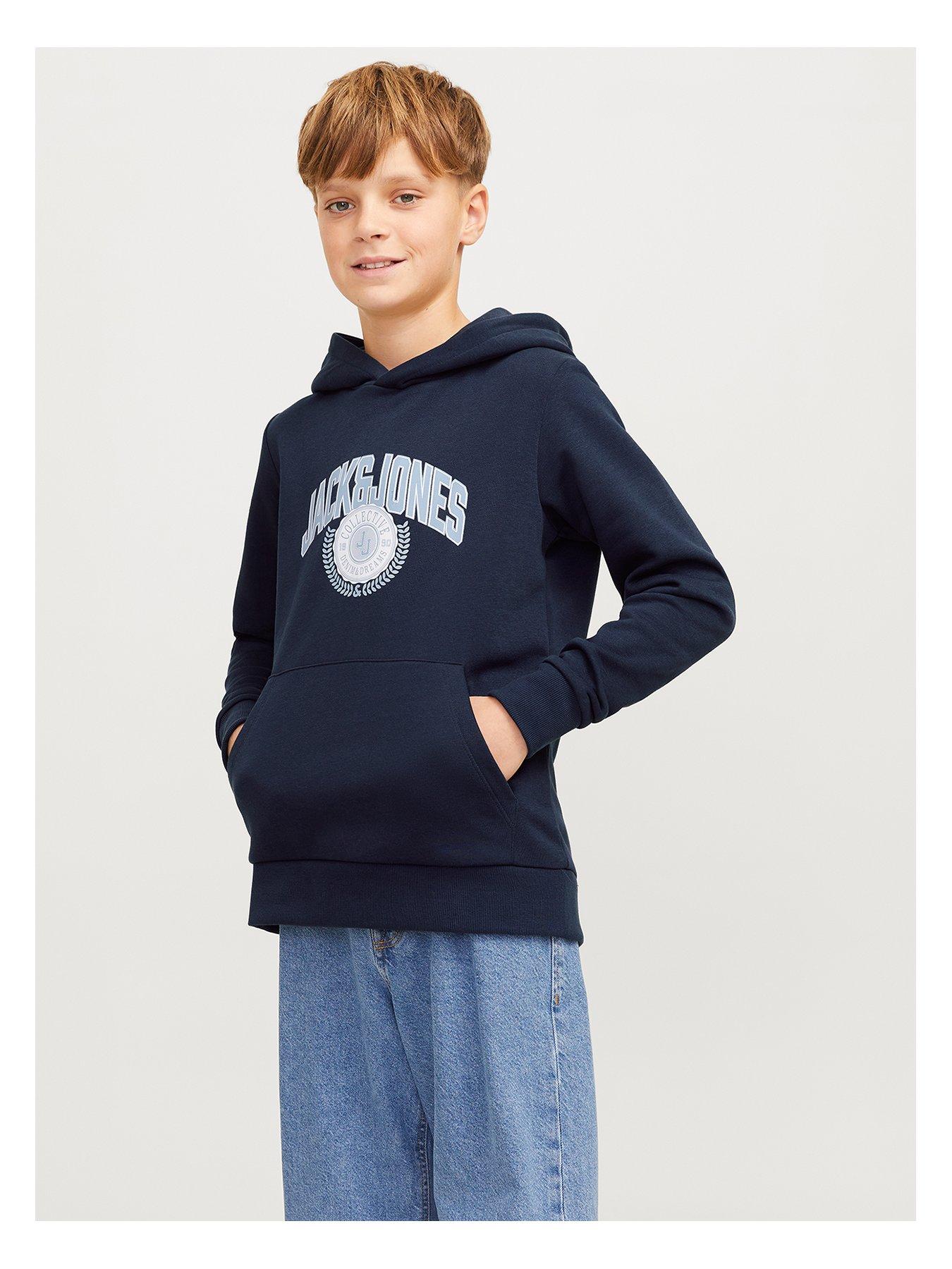 undefined Kam Varsity Branding Sweat Hoodie - Sky Captain Navy
