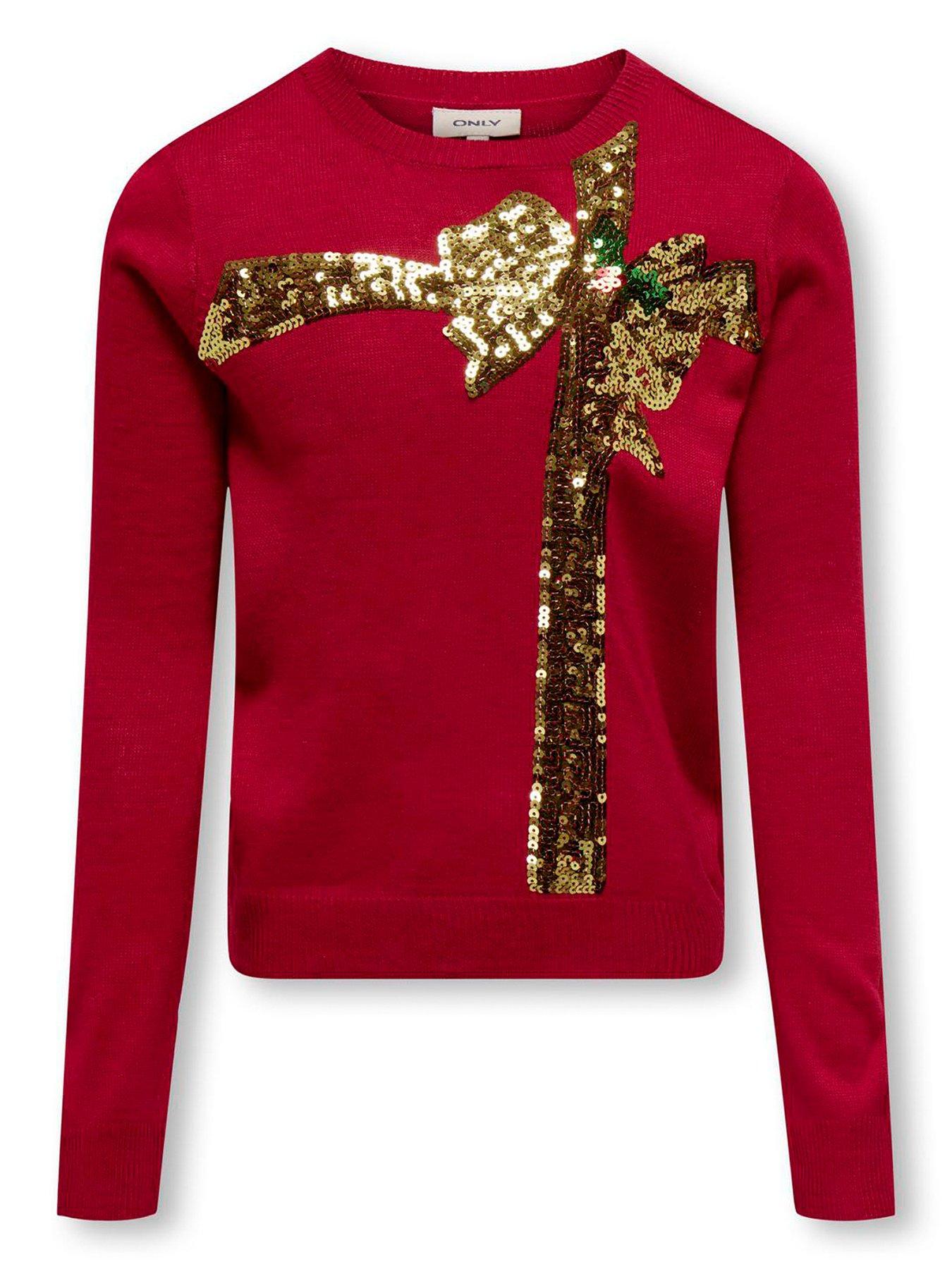 Girls sparkly jumper best sale