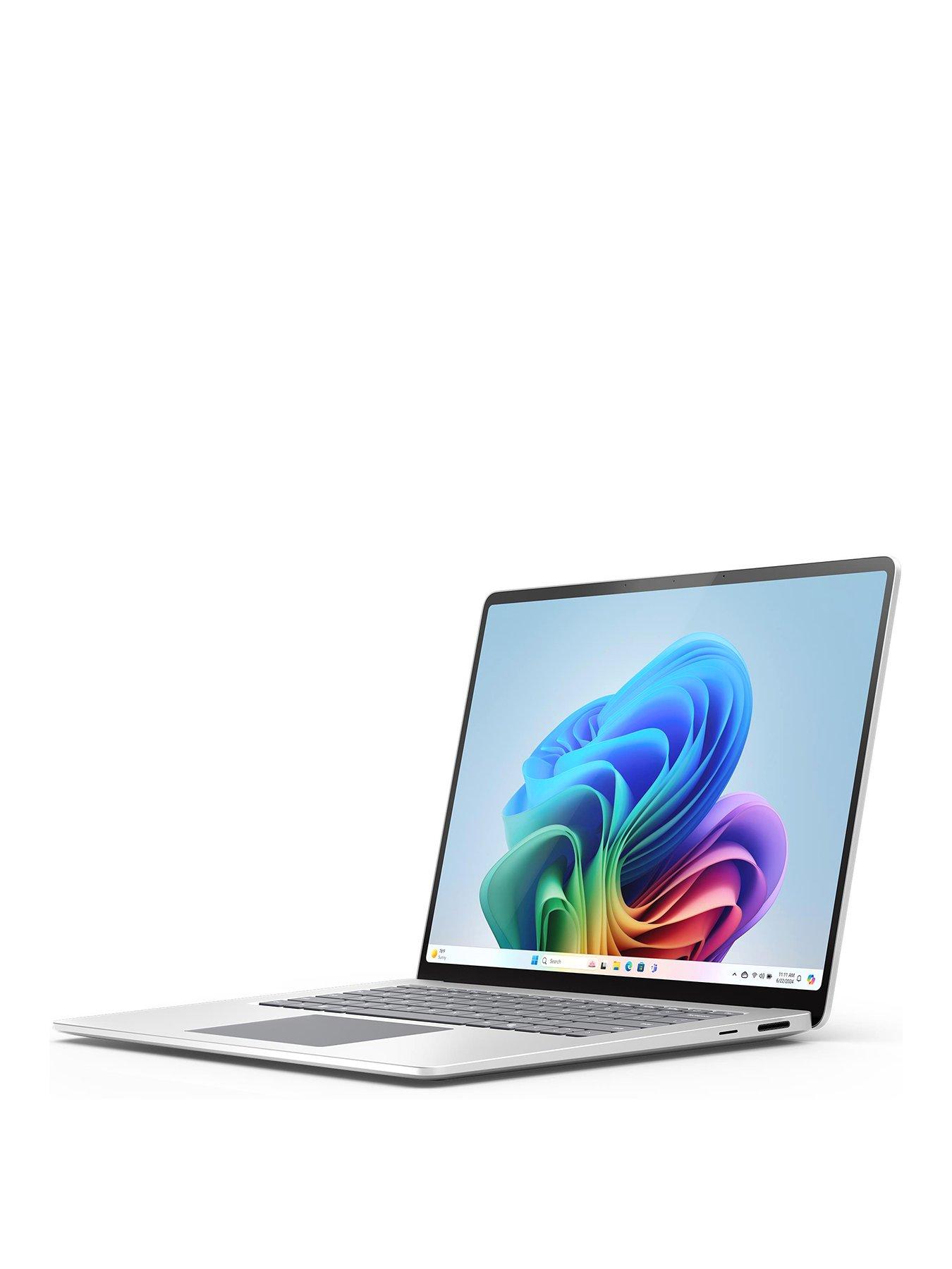 undefined Surface Laptop - CoPilot+ PC Snapdragon X Elite, 16GB RAM, 256GB 15in OLED - Platinum