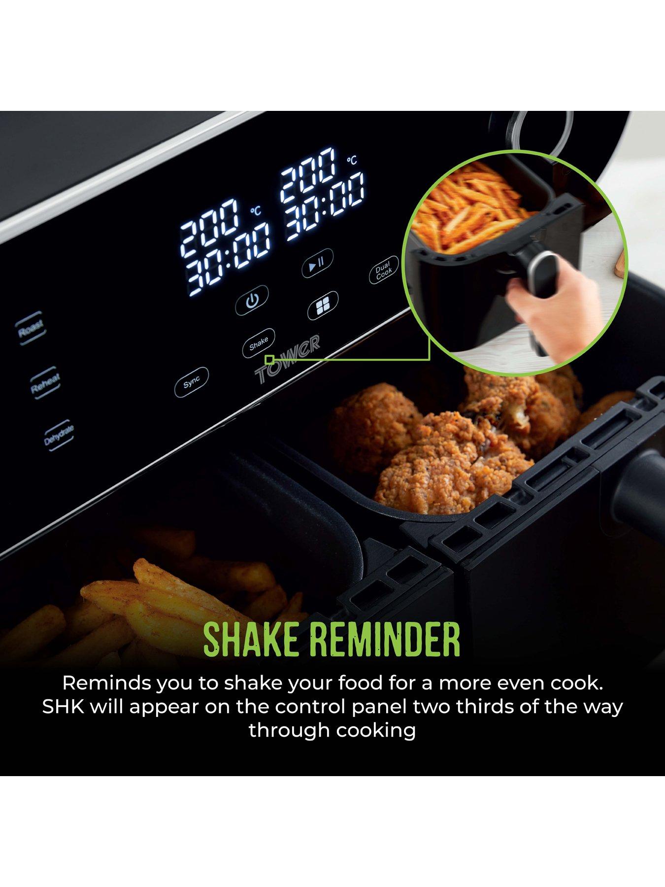 Image 4 of 7 of Tower 10.4L Vortx Dual Basket Air Fryer (Exclusive), Black