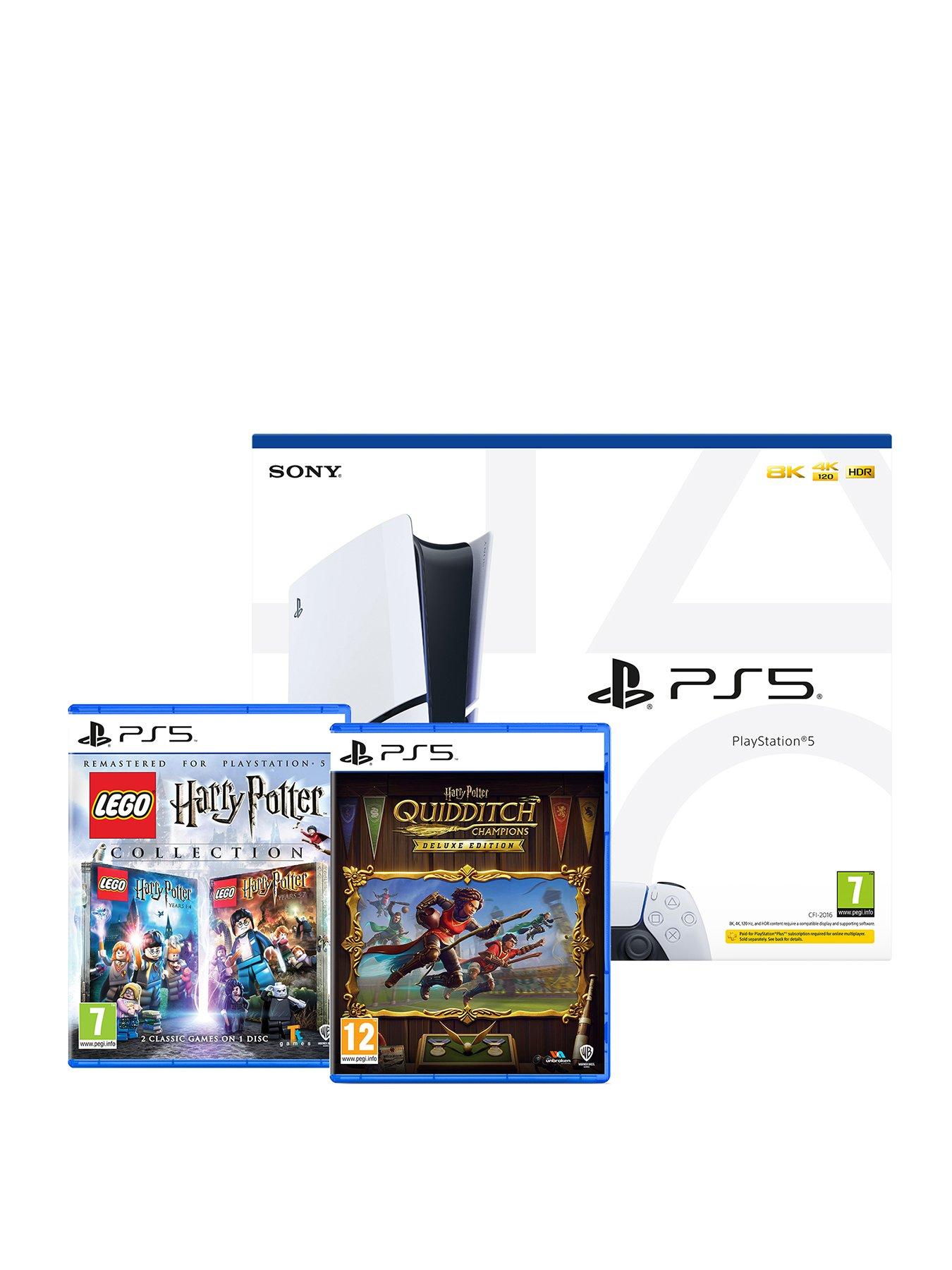 Image 1 of 8 of PlayStation 5 Disc Console with&nbsp;LEGO Harry Potter Collection &amp; Harry Potter: Quidditch Champions -&nbsp;Deluxe Edition