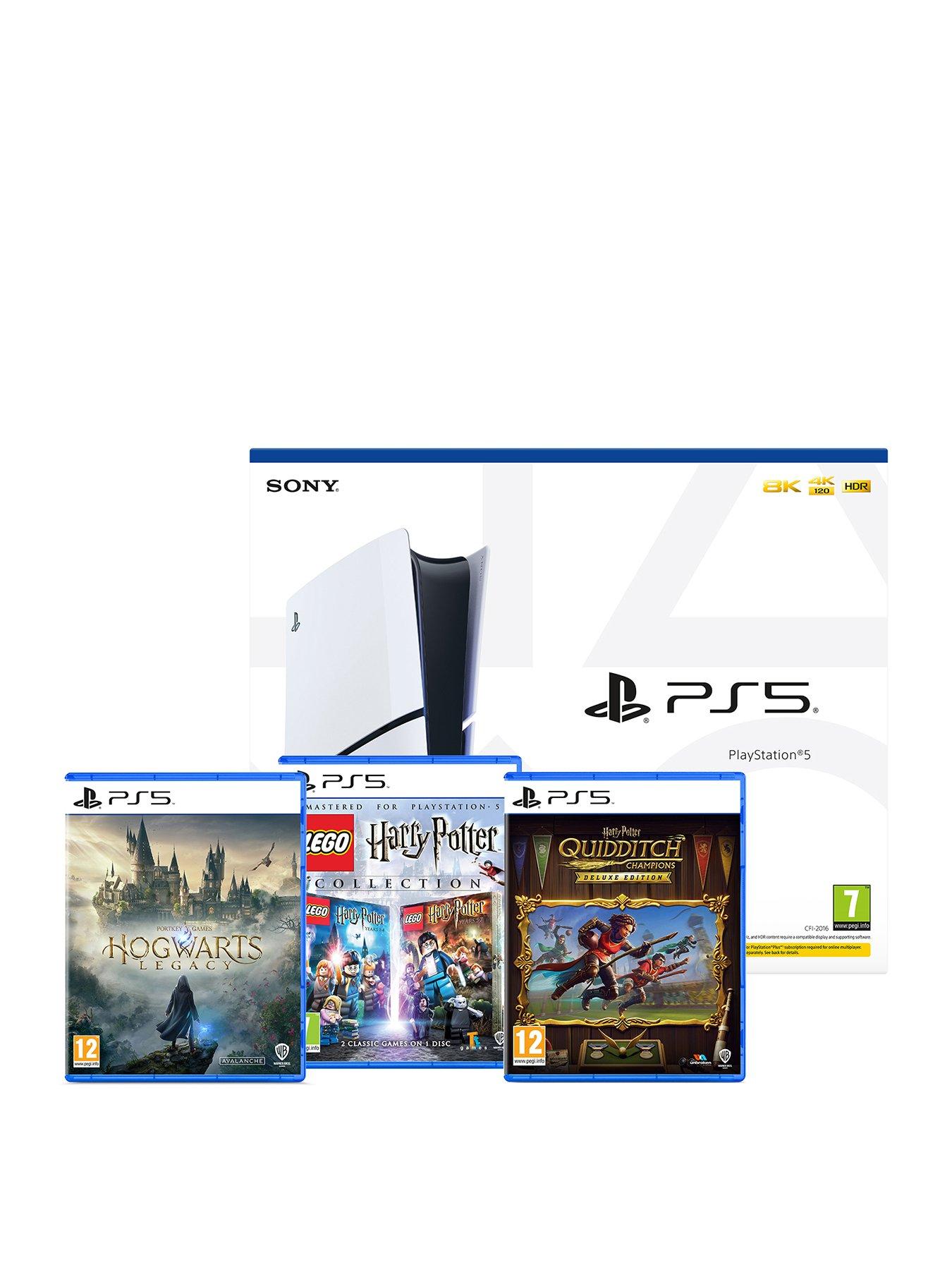 undefined Disc Console with Hogwarts Legacy, LEGO Harry Potter Collection  &  Harry Potter: Quidditch Champions - Deluxe Edition