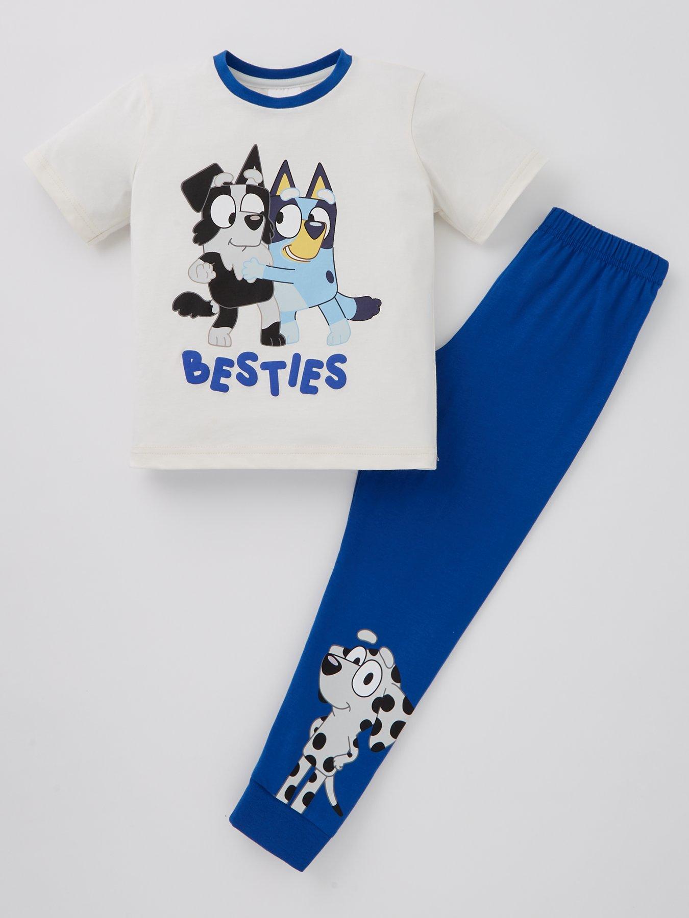 undefined Besties Short Sleeve Pyjamas - Navy