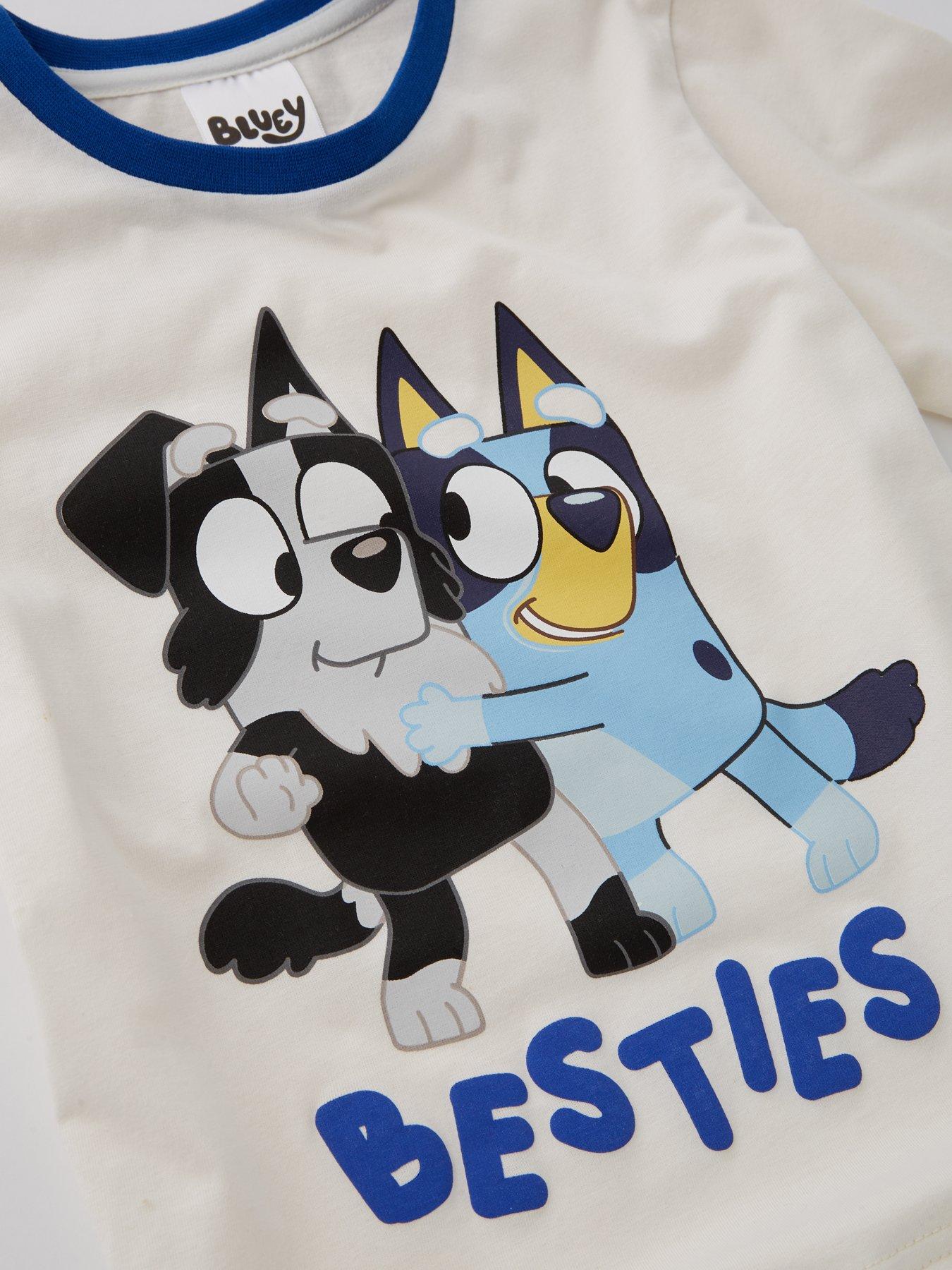 Image 3 of 4 of Bluey Besties Short Sleeve Pyjamas - Navy