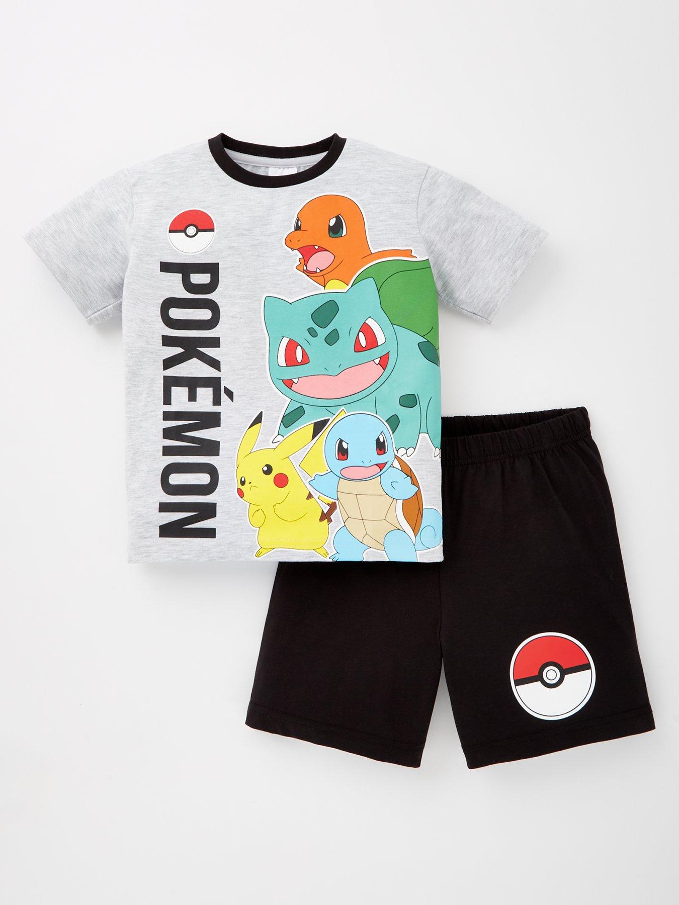 Image 1 of 4 of Pokemon Short Pyjamas - Grey