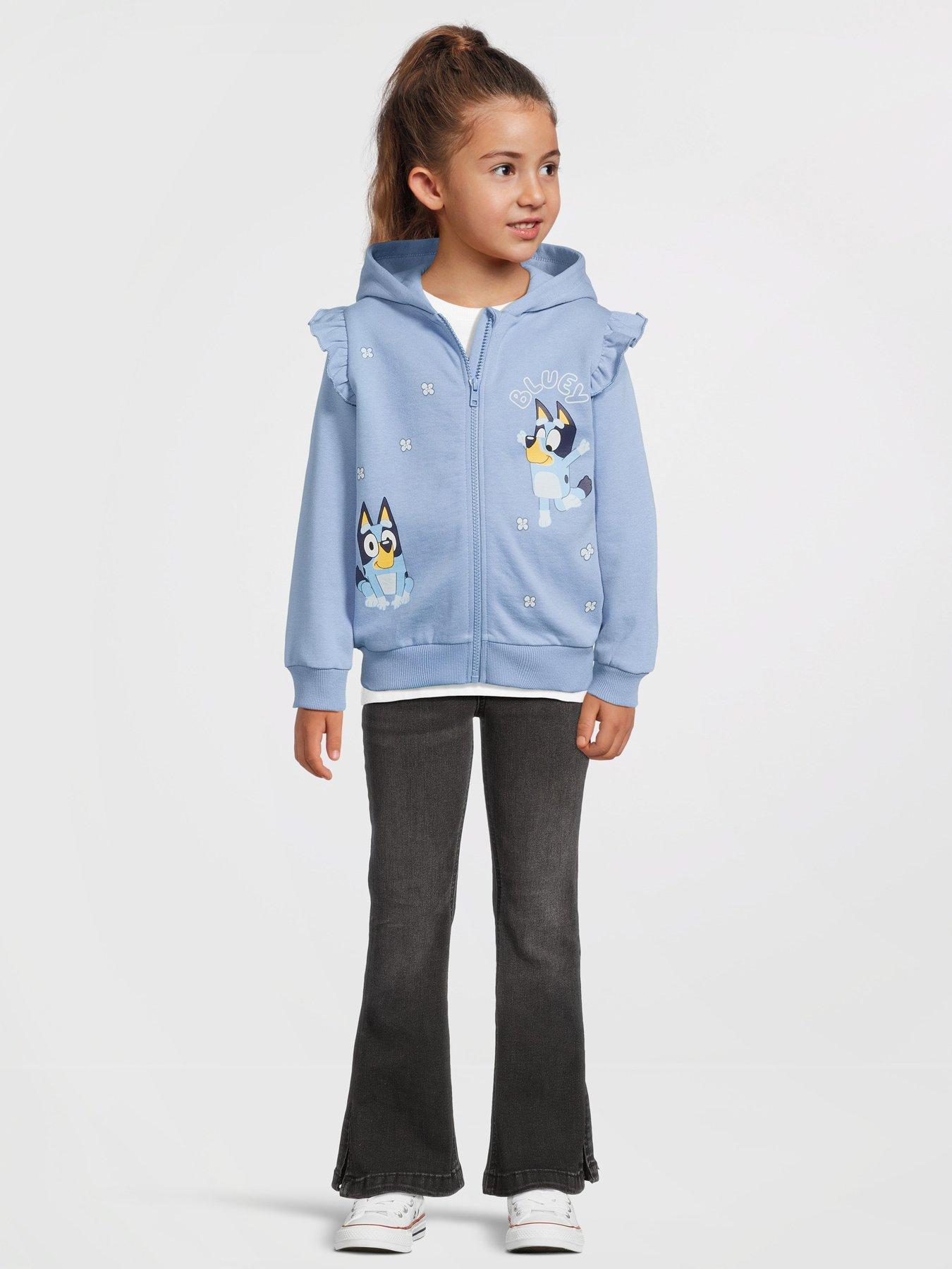 undefined Zip Through Hoodie - Blue
