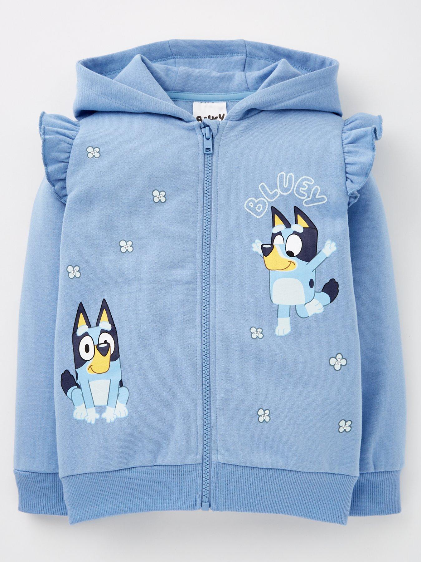 undefined Zip Through Hoodie - Blue
