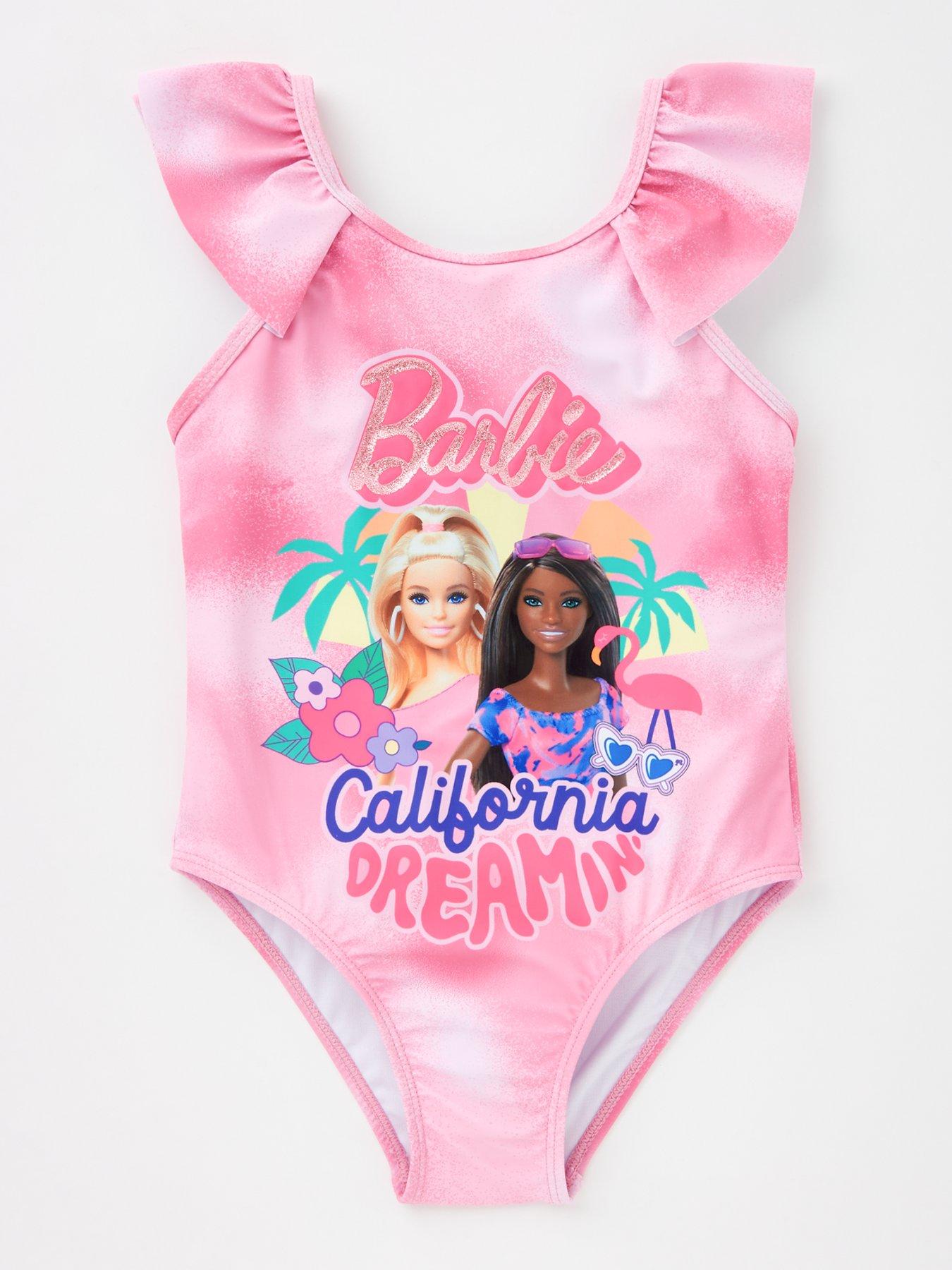 undefined California Dreaming Frill Barbie Swimsuit - Pink