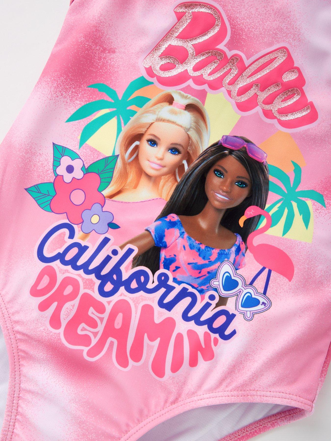 Image 3 of 4 of Barbie California Dreaming Frill Barbie Swimsuit - Pink