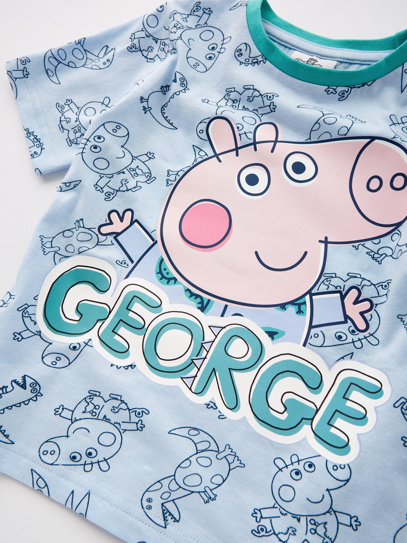 Image 3 of 4 of George Pig All Over Print Short Pyjamas - Blue