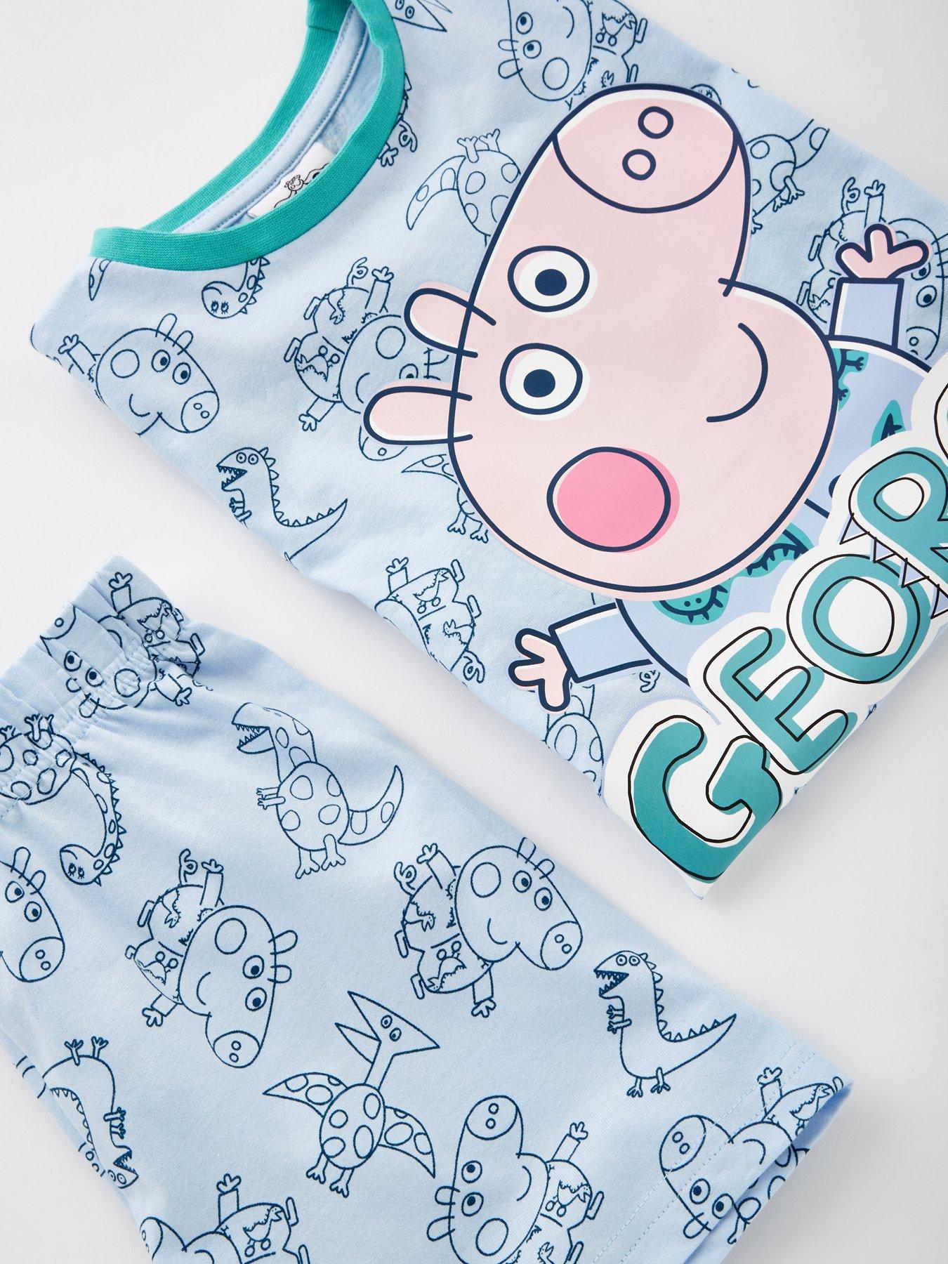 Image 4 of 4 of George Pig All Over Print Short Pyjamas - Blue