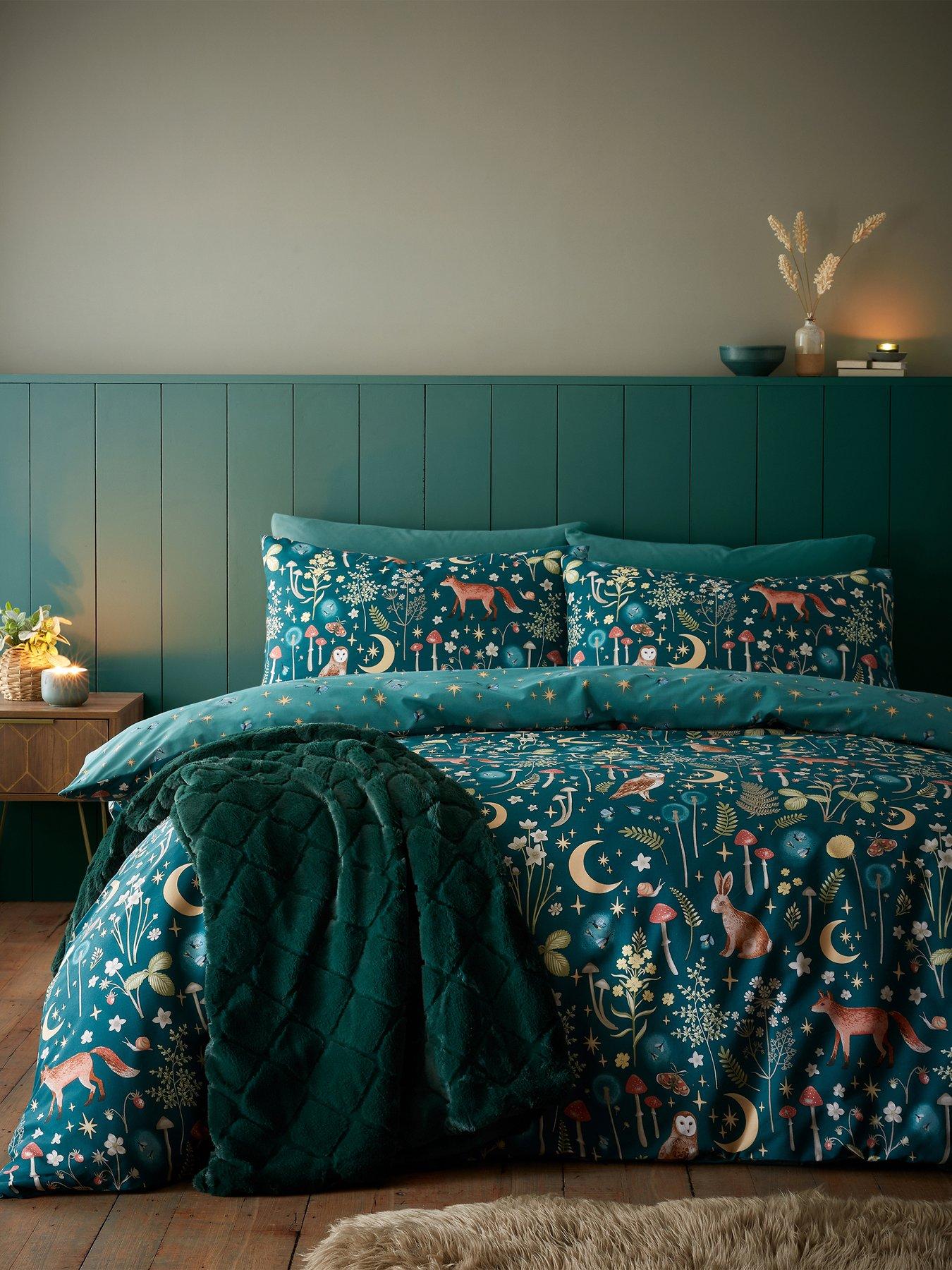 Image 1 of 7 of Catherine Lansfield Enchanted Twilight Reversible Duvet Cover Set