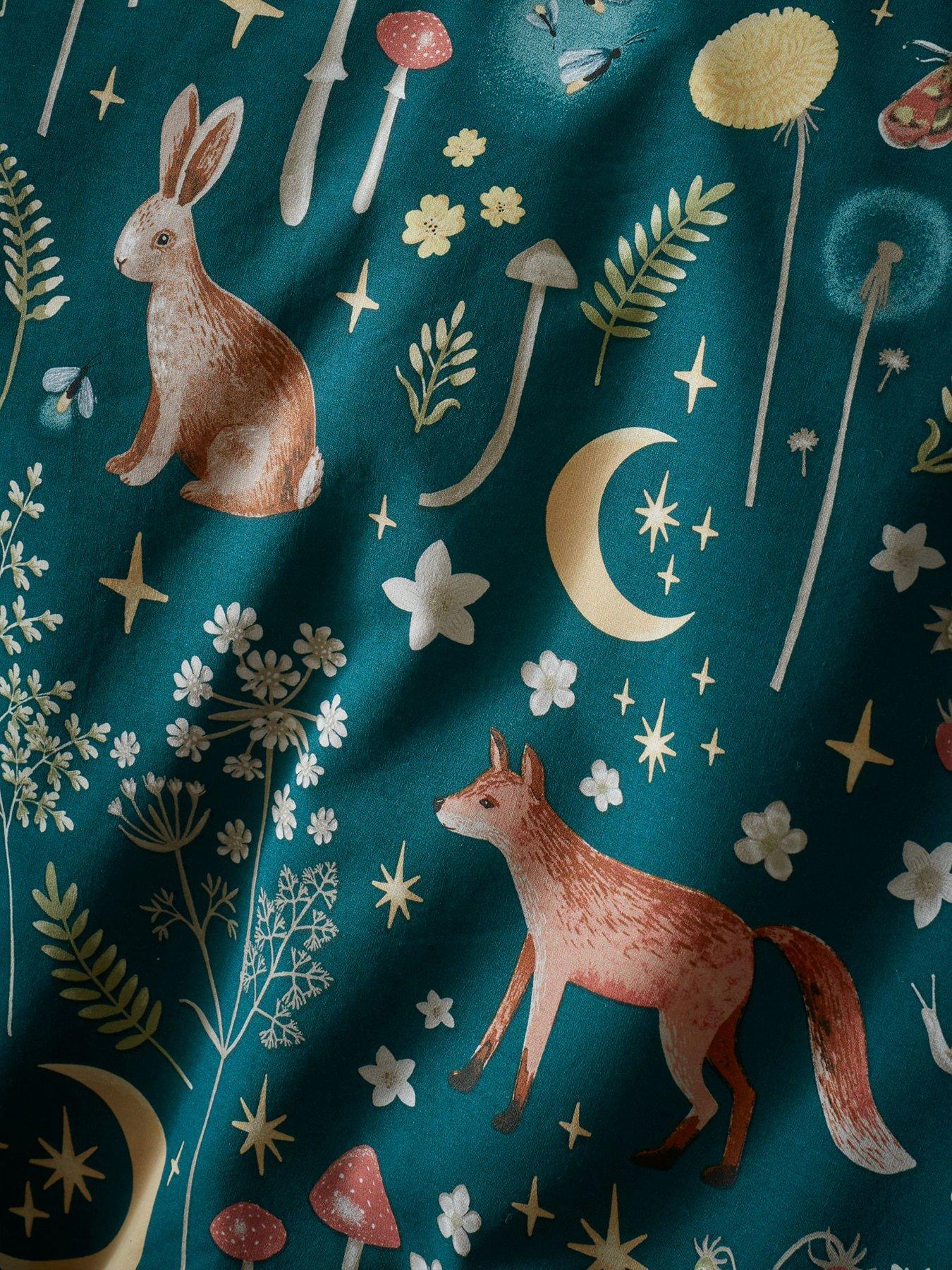 Catherine Lansfield Enchanted Twilight Animals Reversible Double