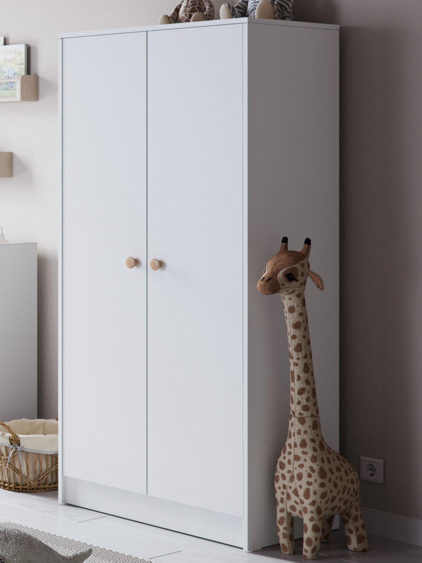 Product photograph of Little Acorns Florence Double Wardrobe from very.co.uk