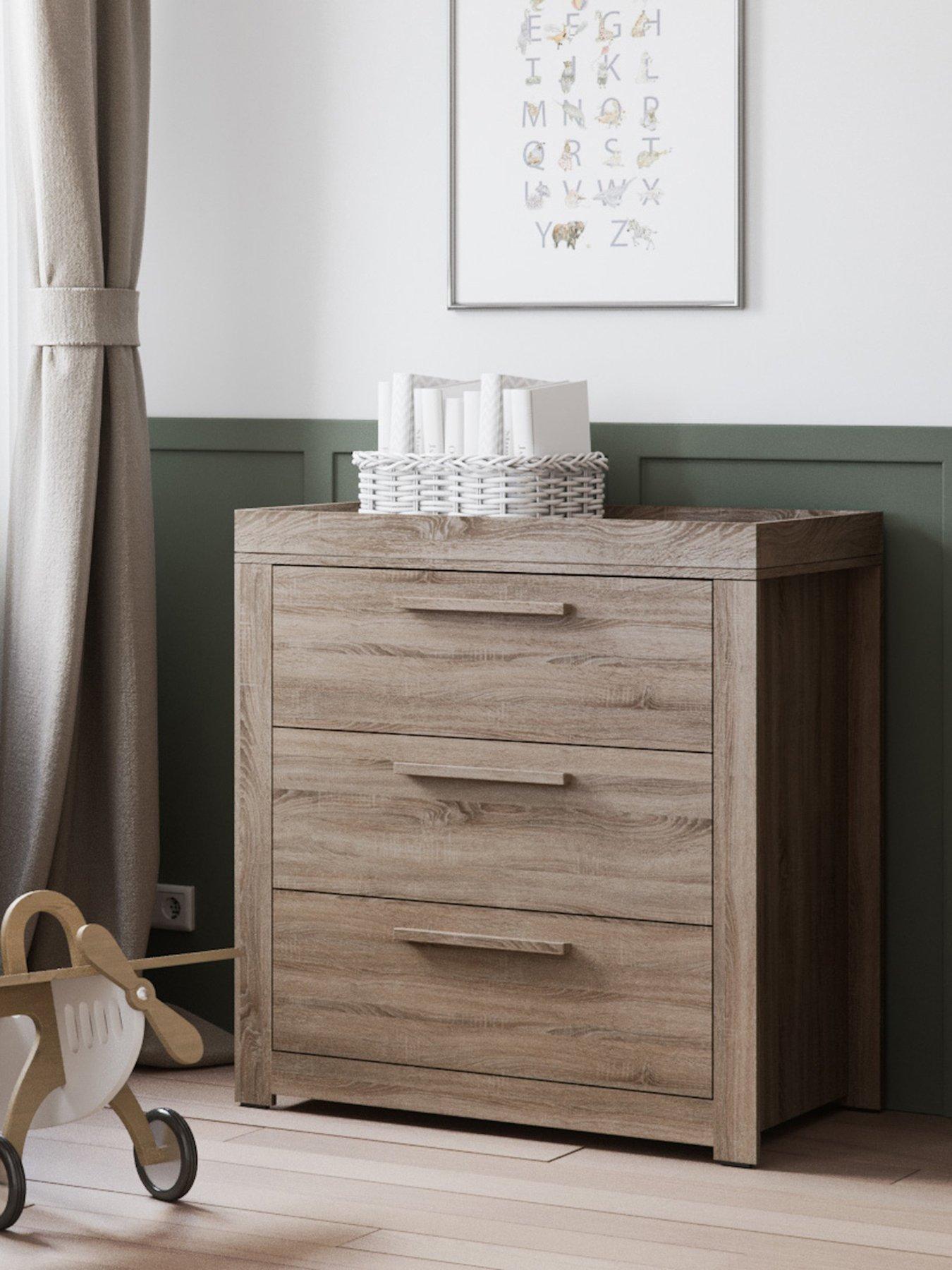 Little Acorns Ellesmere Dresser - Removable Top Truffle Oak