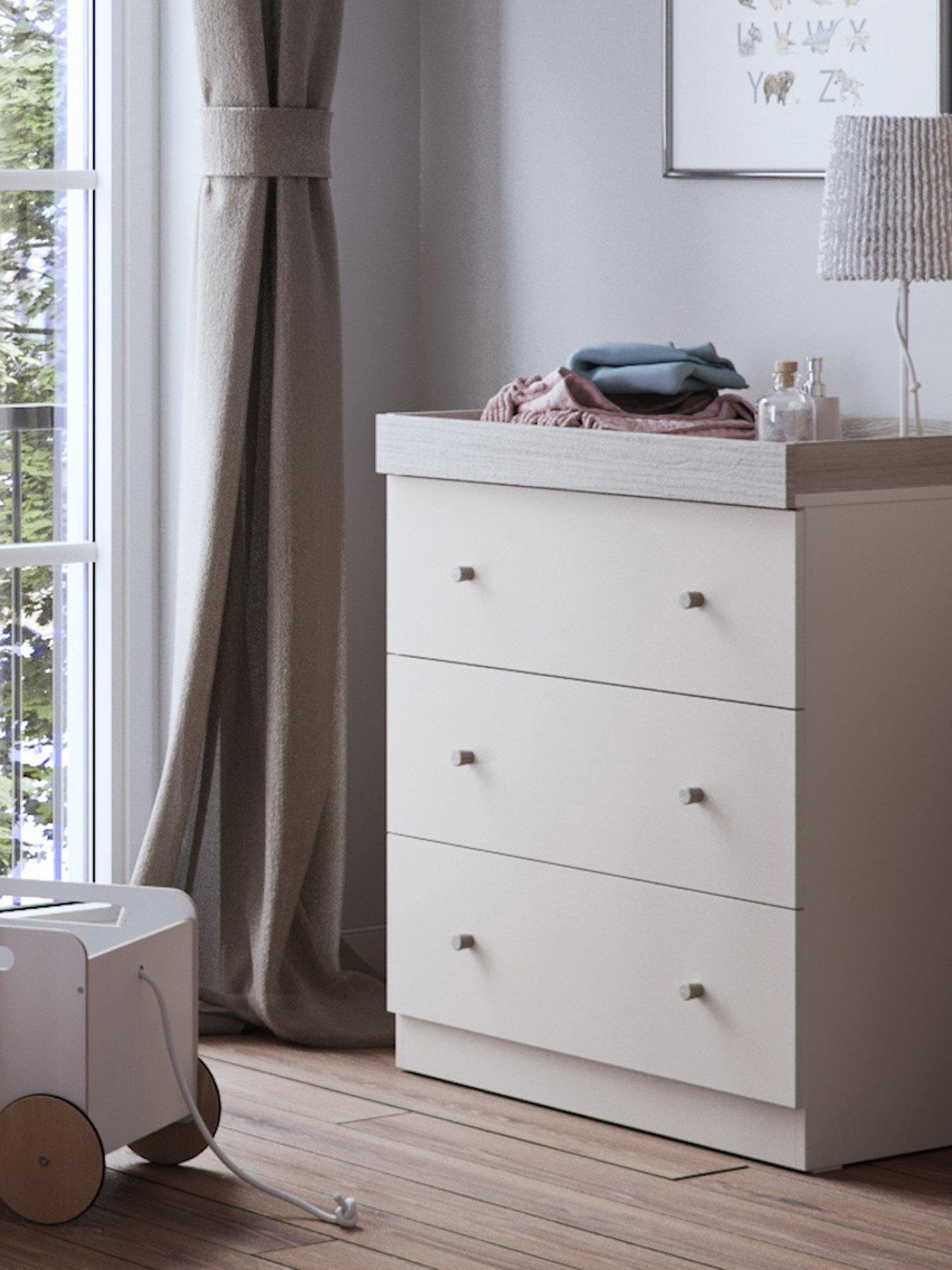 Image 1 of 4 of Little Acorns Burlington Dresser - Cashmere &amp; Grey Ash