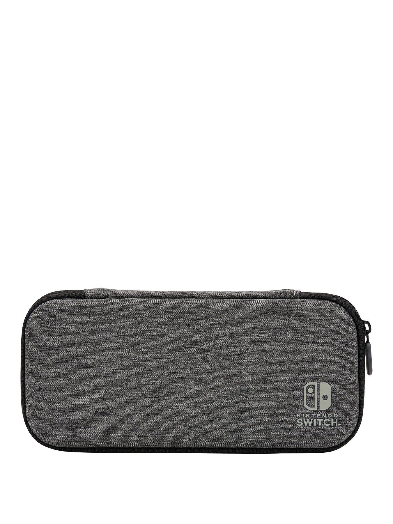 Product photograph of Power A Slim Case For Nintendo Switch Family - Charcoal from very.co.uk