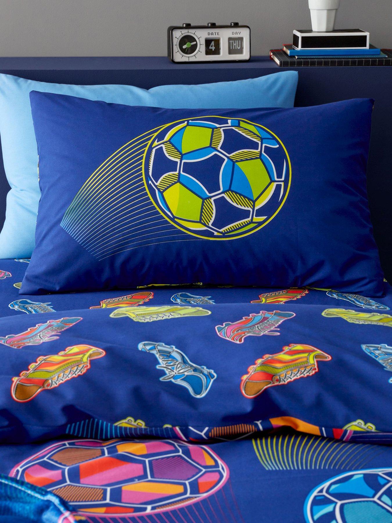 Image 5 of 6 of Catherine Lansfield Bright Football Reversible Duvet Cover Set